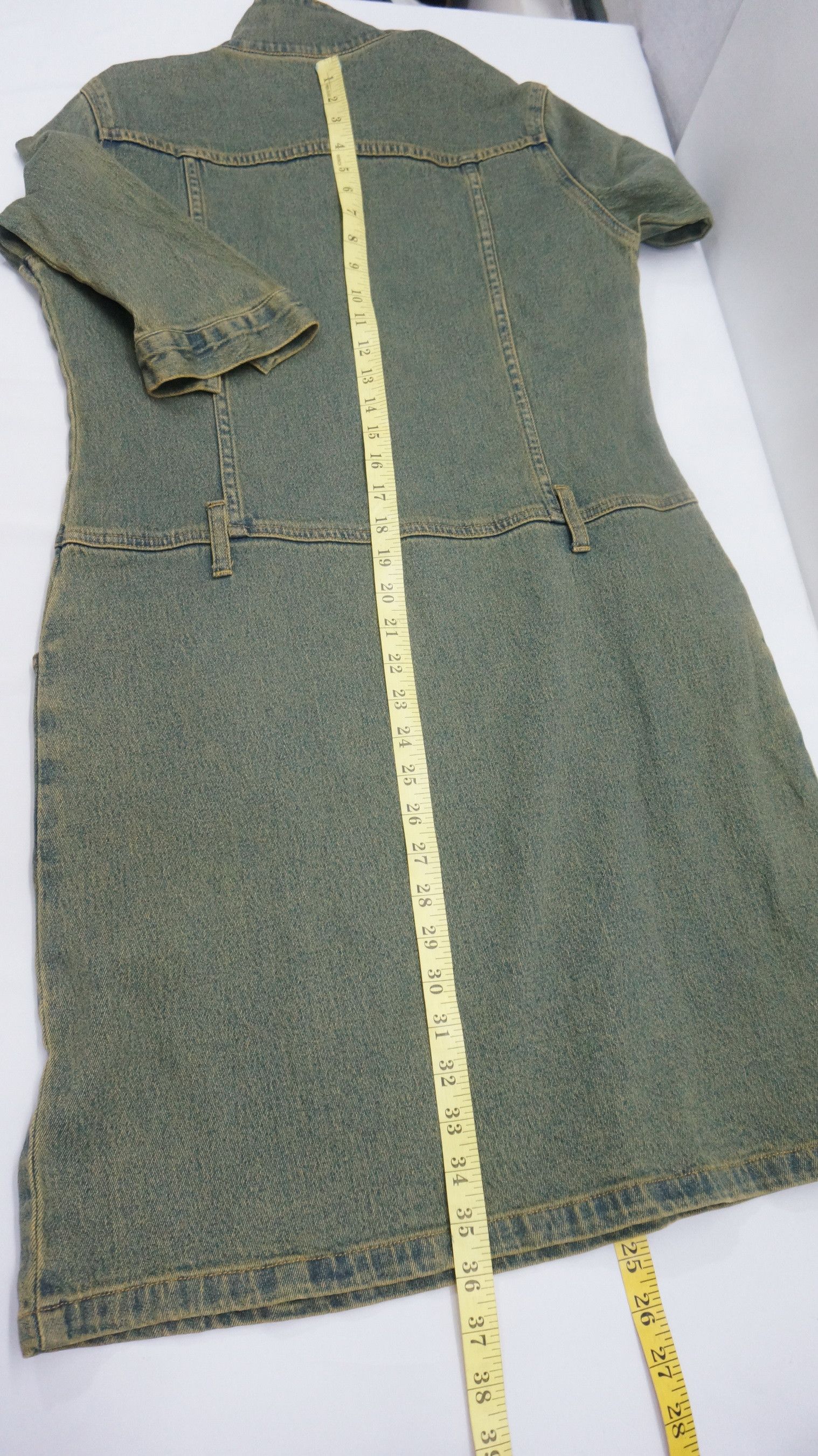 Hysteric Glamour Livre Claire Vintage Tint Denim Dress Size S / US 4 / IT 40 - 7 Thumbnail