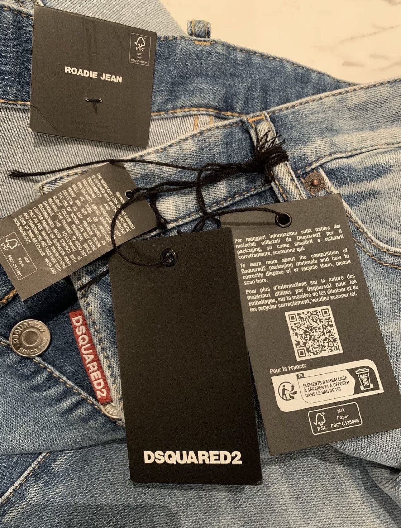 Dsquared2 Dsquared2 DSQUARED2 ROADIE JEANS BLUE SIZE 50 Waist 38 Inch Size US 34 / EU 50 - 11 Thumbnail