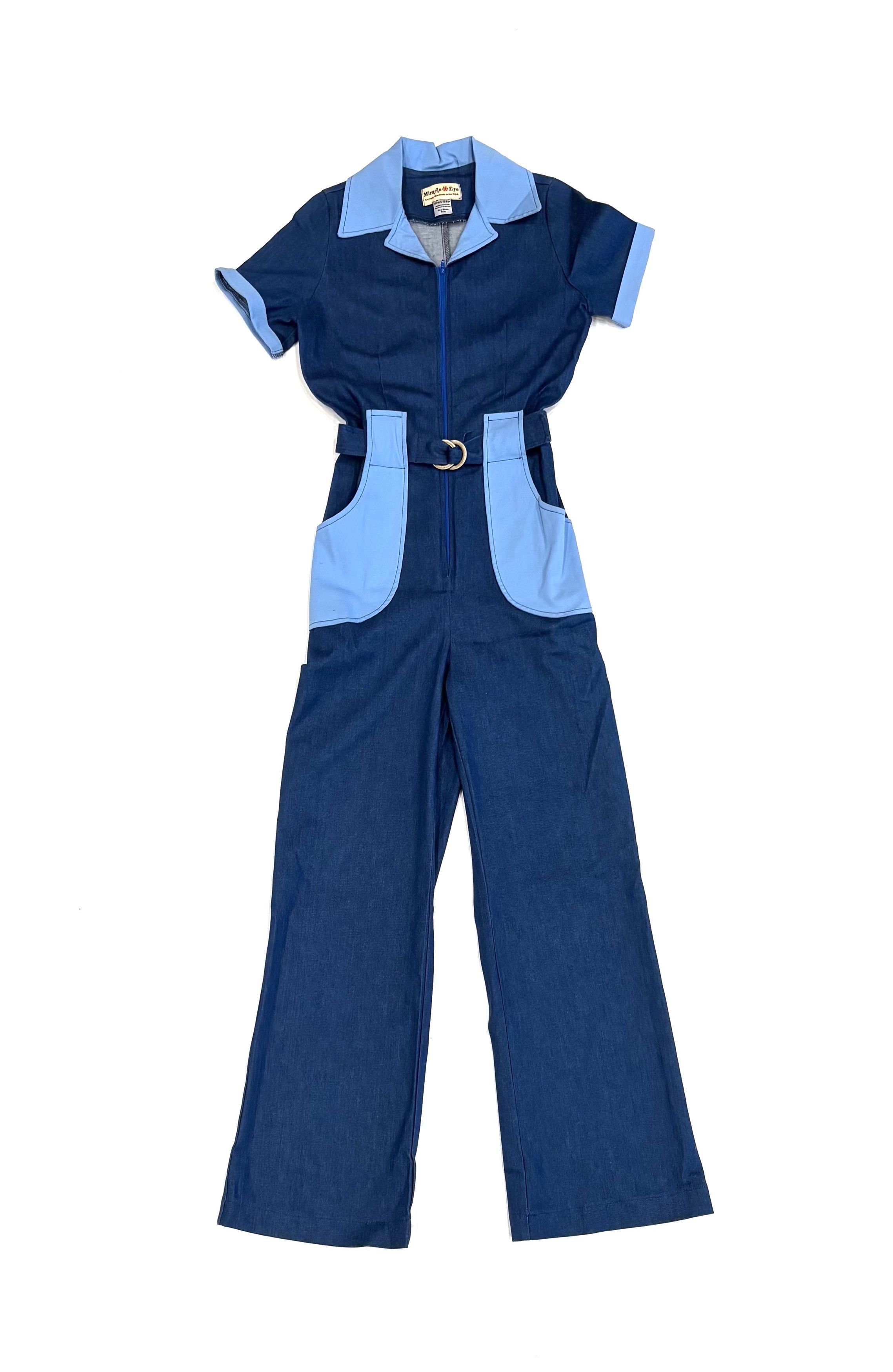 Other Miracle Eye - California Shake Jumpsuit in Denim - Size: S Size 27" / US 4 / IT 40 - 3 Thumbnail