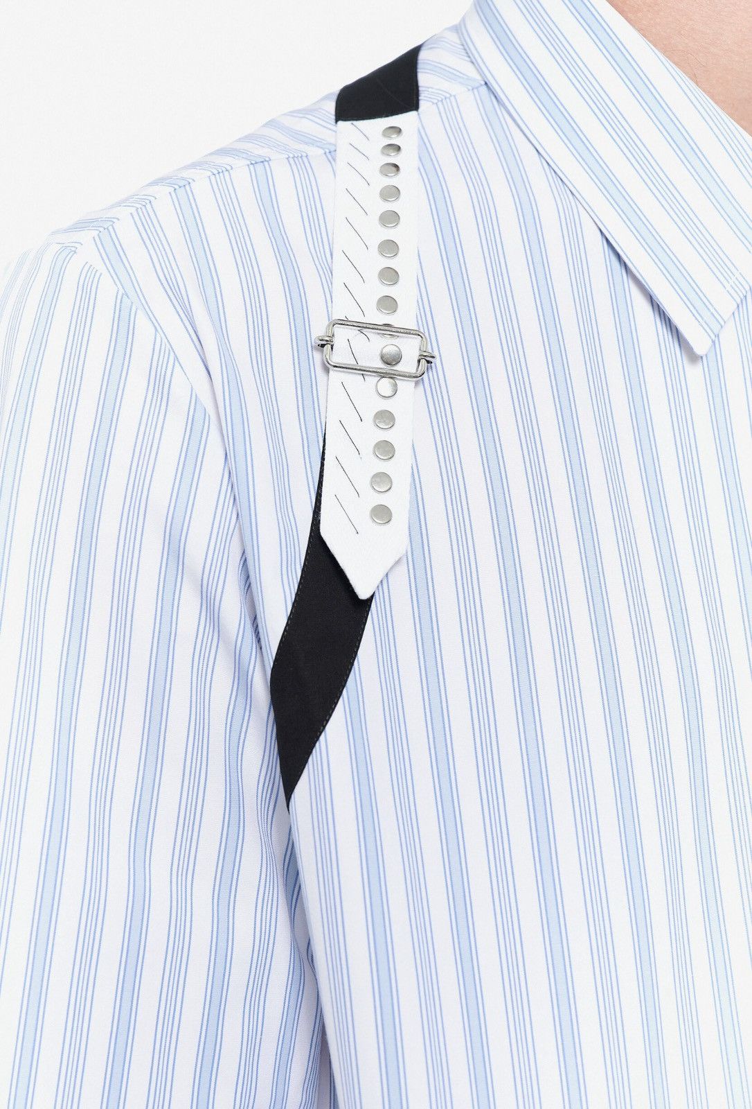 Alexander McQueen Alexander McQueen Canvas Signature Harness Striped Shirt Size US M / EU 48-50 / 2 - 3 Thumbnail