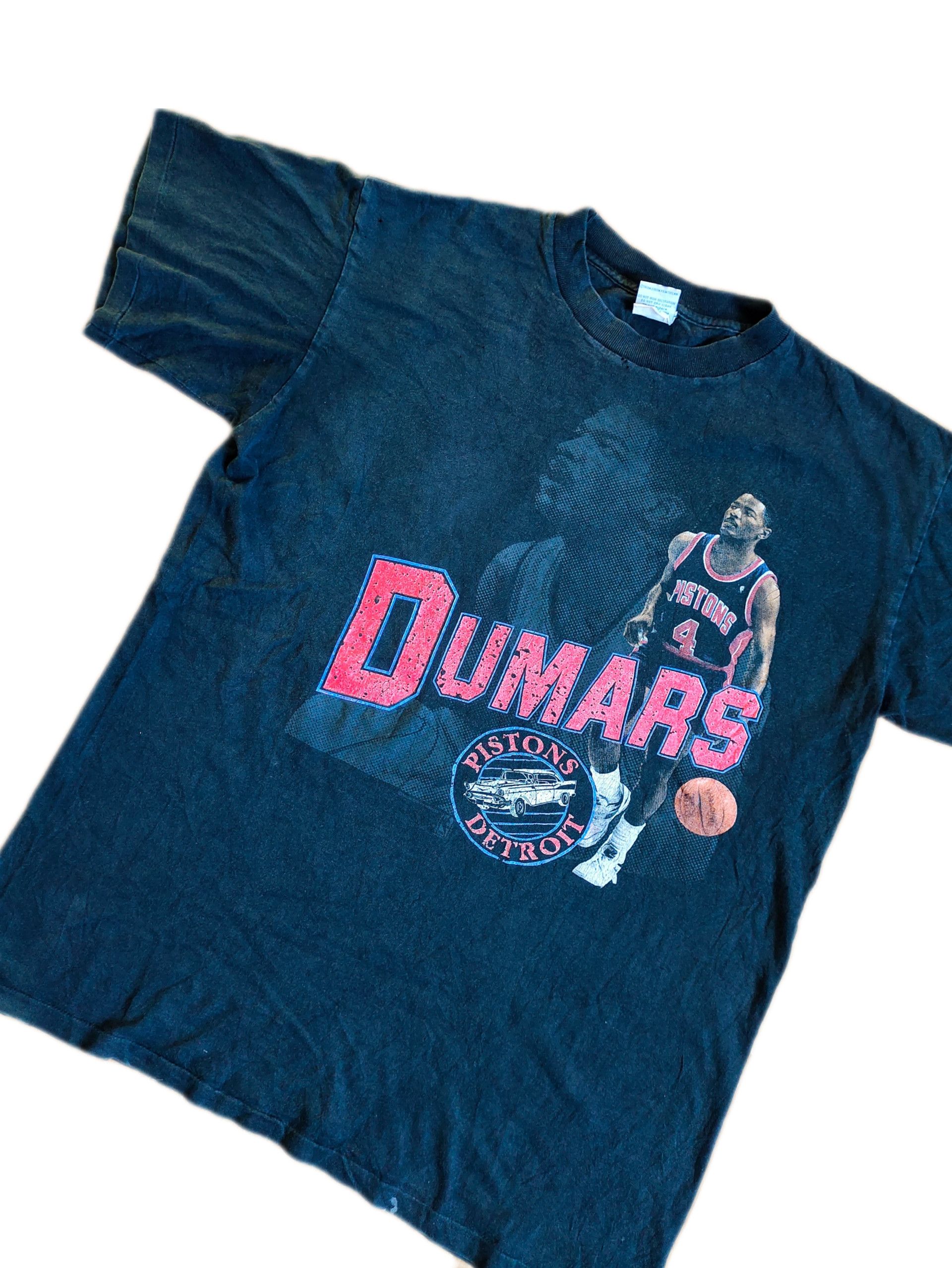 Salem Sportswear × Vintage Vintage Joe Dumars Player Detroit Pistons 90s T-shirt Size US XL / EU 56 / 4 - 2 Thumbnail