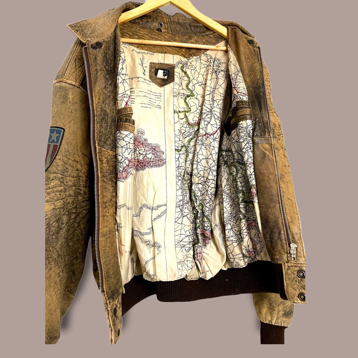 Vintage Vintage Leather Jacket Matin Air Command Size US L / EU 52-54 / 3 - 3 Thumbnail