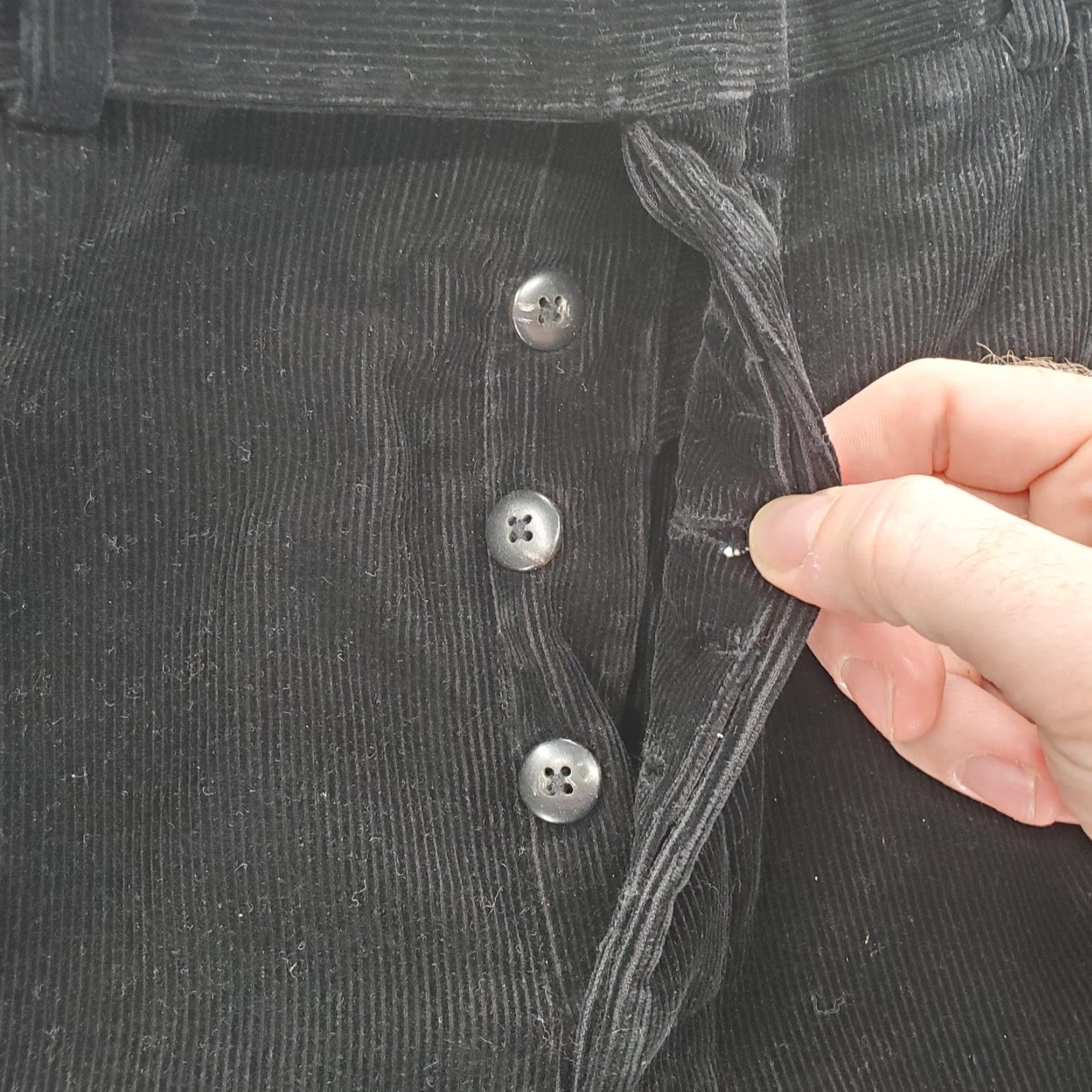 Polo Ralph Lauren VINTAGE Polo Ralph Lauren Corduroy Pants Mens 38x30 Black Button Fly Cuffed VTG Size US M / EU 48-50 / 2 - 4 Thumbnail