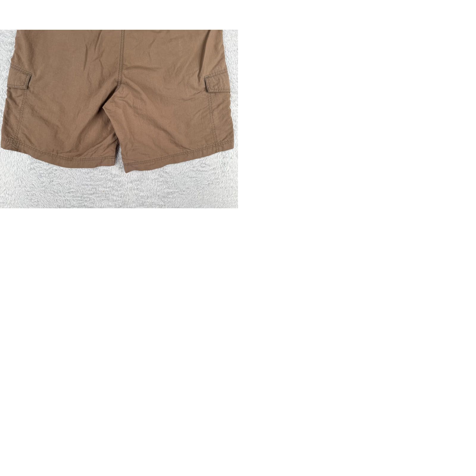 Vintage REI Men Shorts Cargo 36 Brown Nylon Cotton Shell Pockets Zip 9 Inseam Cargo Pocket Travel Casual 36x9 Mens Size US 36 / EU 52 - 10 Thumbnail