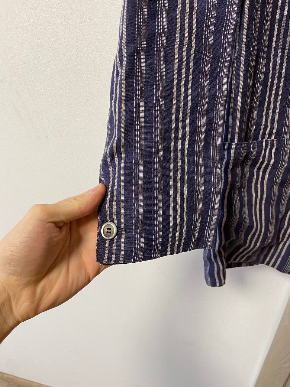 Max Mara Max Mara Vintage Pura Lino Striped Women's Blizer Size UK 12 Size M / US 6-8 / IT 42-44 - 6 Thumbnail