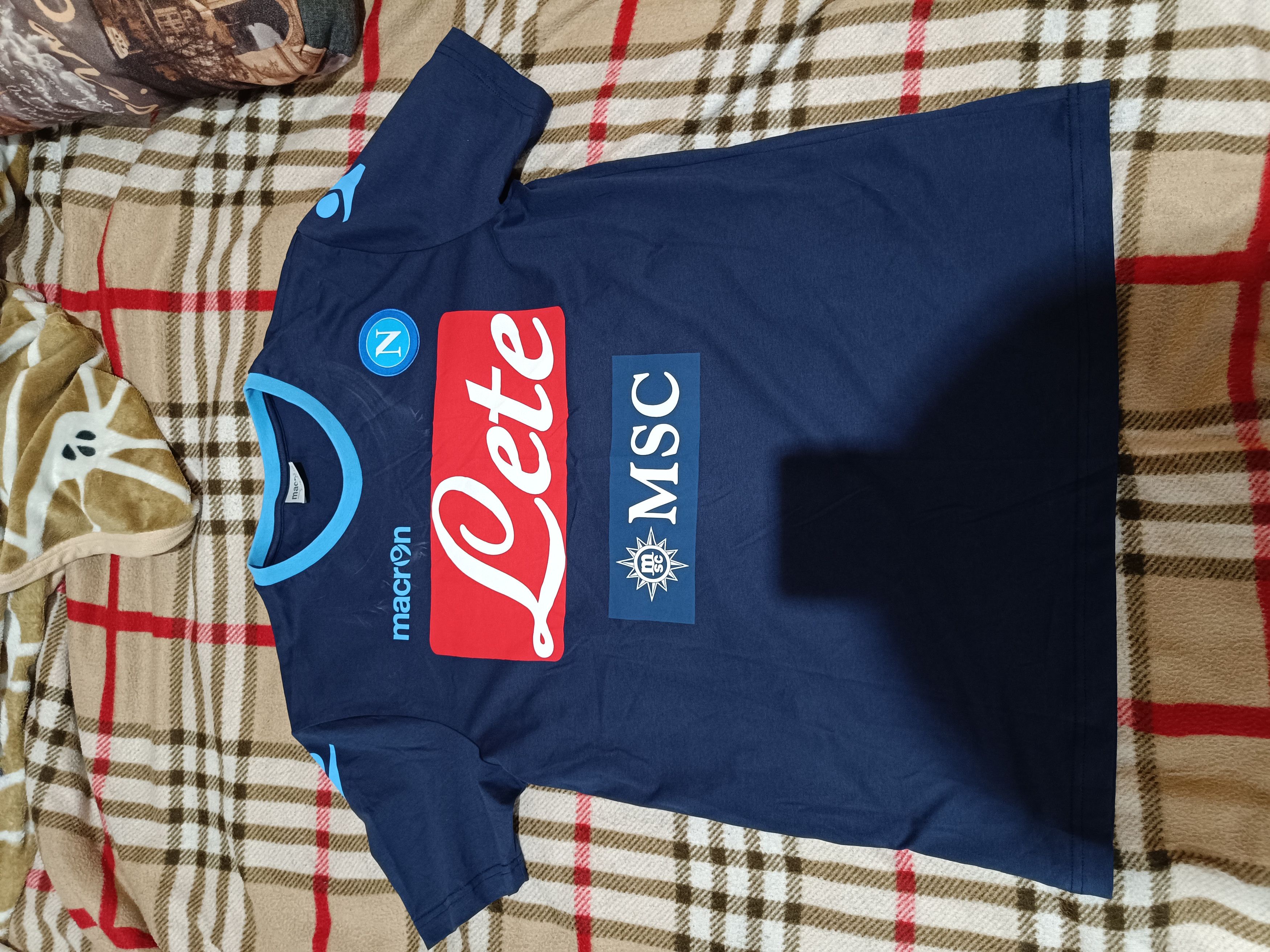 Macron Football jersey Napoli Italy Size US M / EU 48-50 / 2 - 4 Thumbnail