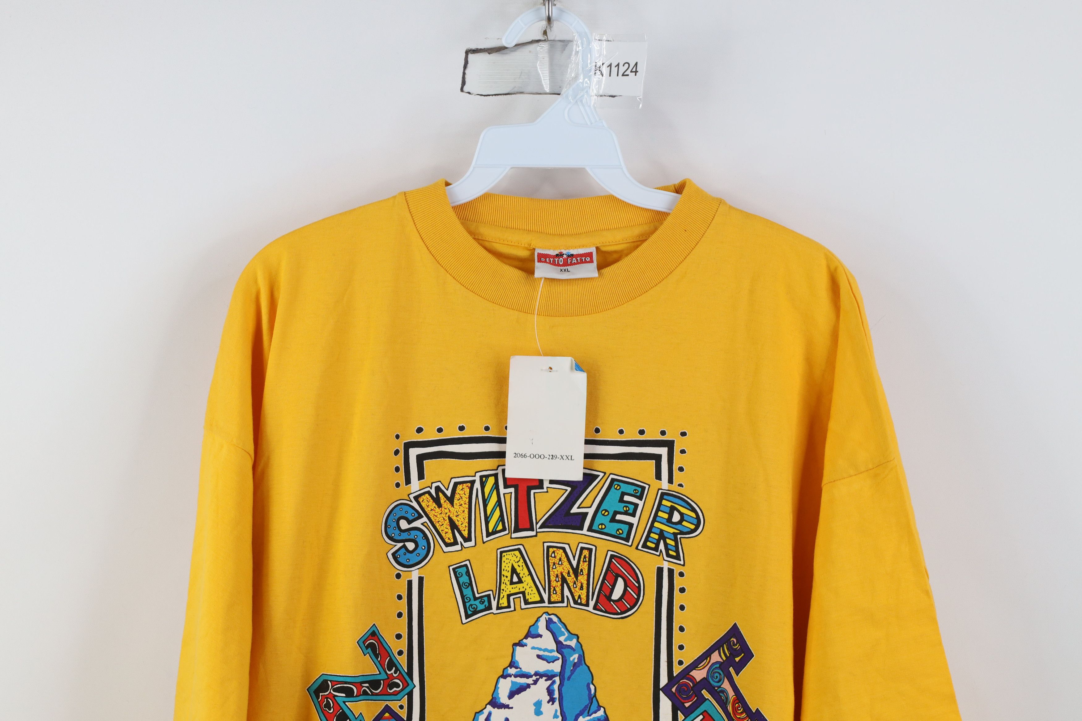 Vintage Deadstock Vintage 90s Streetwear Zermatt Mountains T-Shirt Size US XXL / EU 58 / 5 - 2 Thumbnail