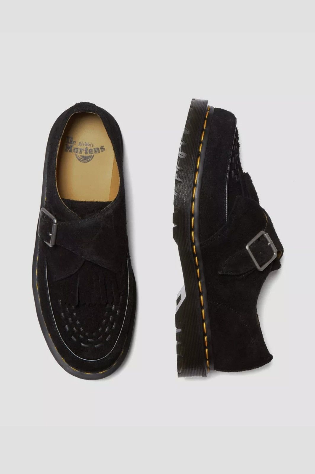 Dr. Martens RAMSEY SUEDE KILTIE BUCKLE CREEPERS LOAFERS Size US 11.5 / EU 44-45 - 5 Thumbnail