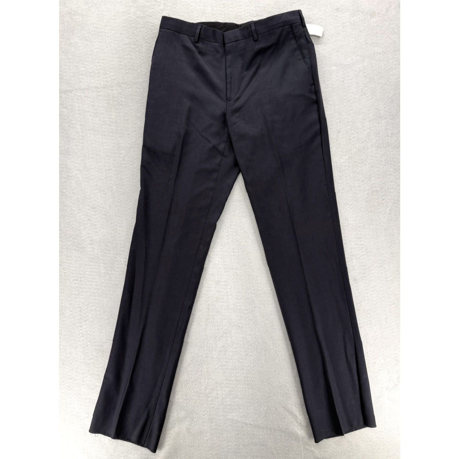 Jos. A. Bank Jos A Bank Joseph Slim Fit Pants Mens 33 Navy 100% Wool Dress Slacks Trousers Size US 33 - 2 Thumbnail