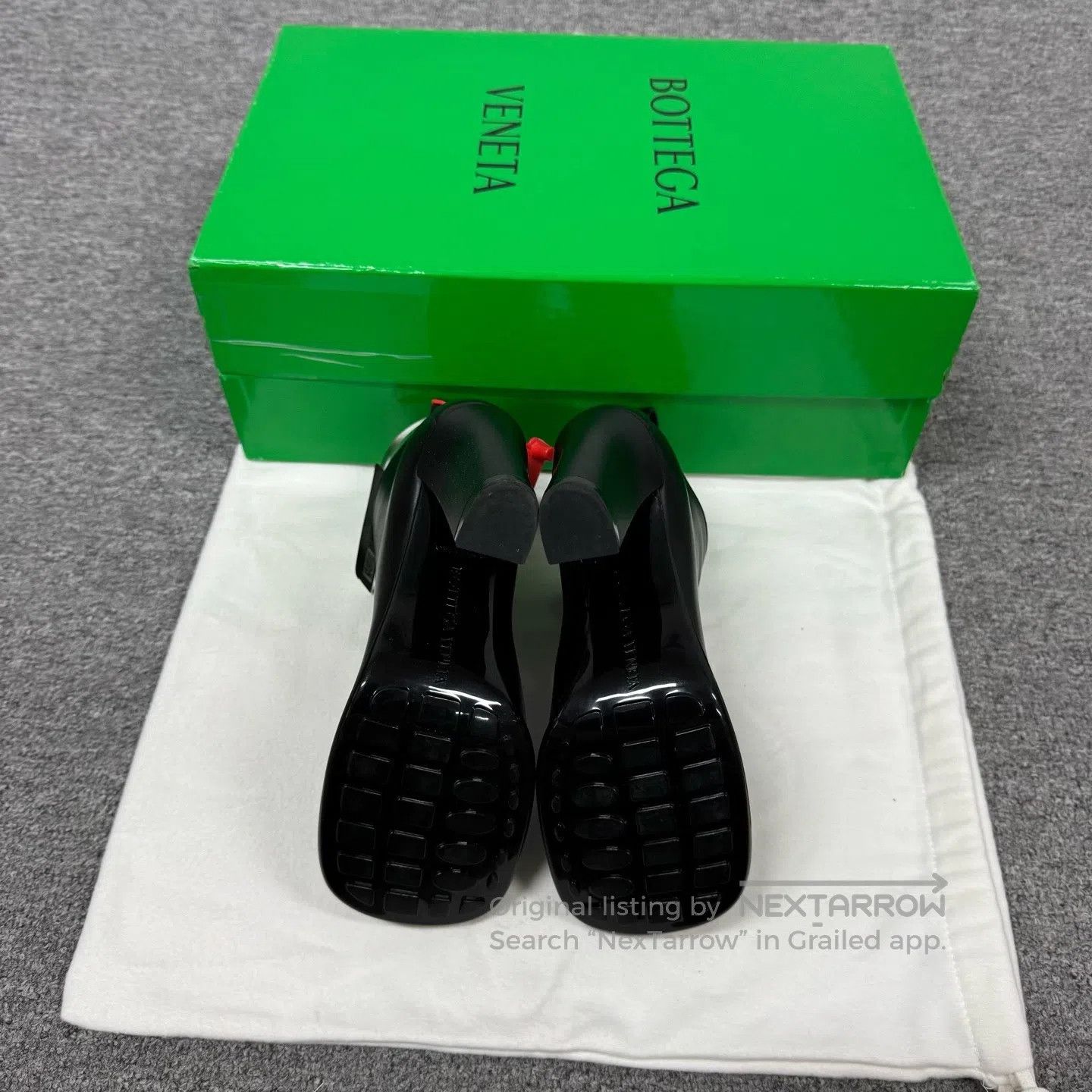 Bottega Veneta Bottega Veneta Black square-toed, thick-heeled ankle boots Size US 5 / IT 35 - 5 Thumbnail