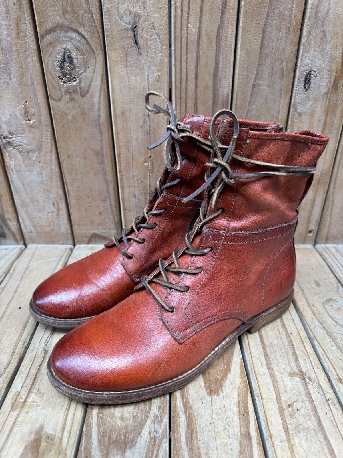 A.S.98 A.s 98 Red boho Women’s leather boots EUR 41 USA 9.5-10 UK 8 Size US 11 / IT 41 - 9 Thumbnail