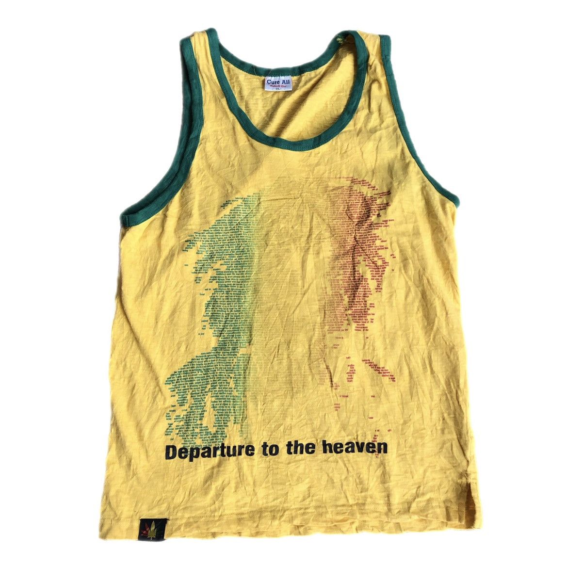 If Six Was Nine Cure All Bob Marley Poem Words sleeveless Size US M / EU 48-50 / 2 - 1 Thumbnail