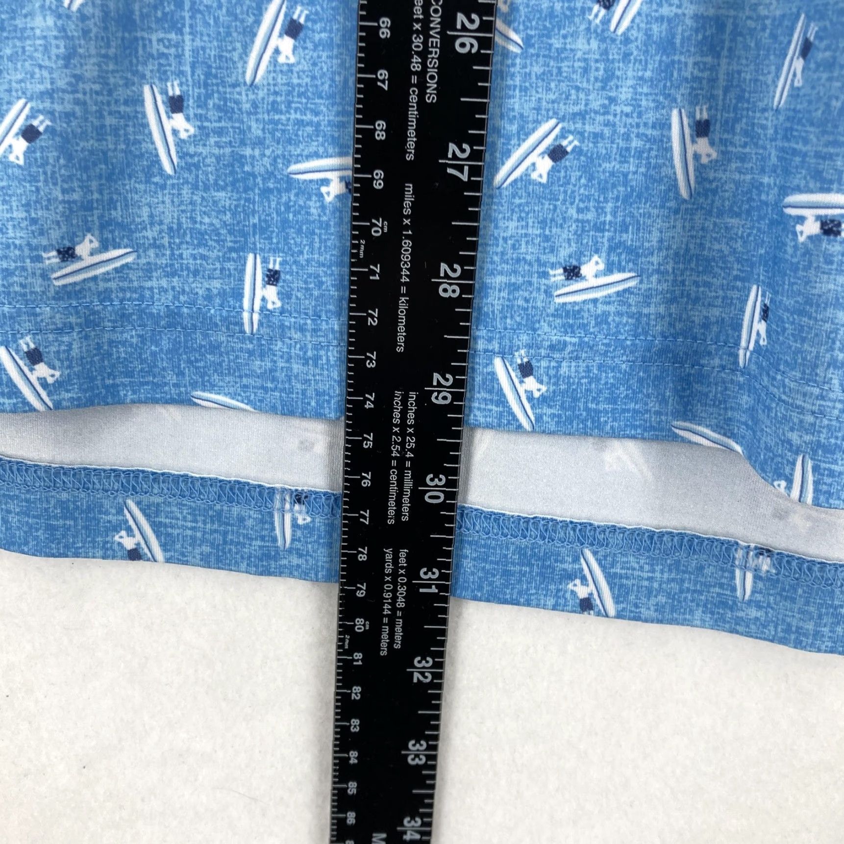 johnnie-O johnnie-O Polo Shirt Mens Large Blue Nautical Boat Print Performance Stretch Shirt Size US L / EU 52-54 / 3 - 6 Thumbnail