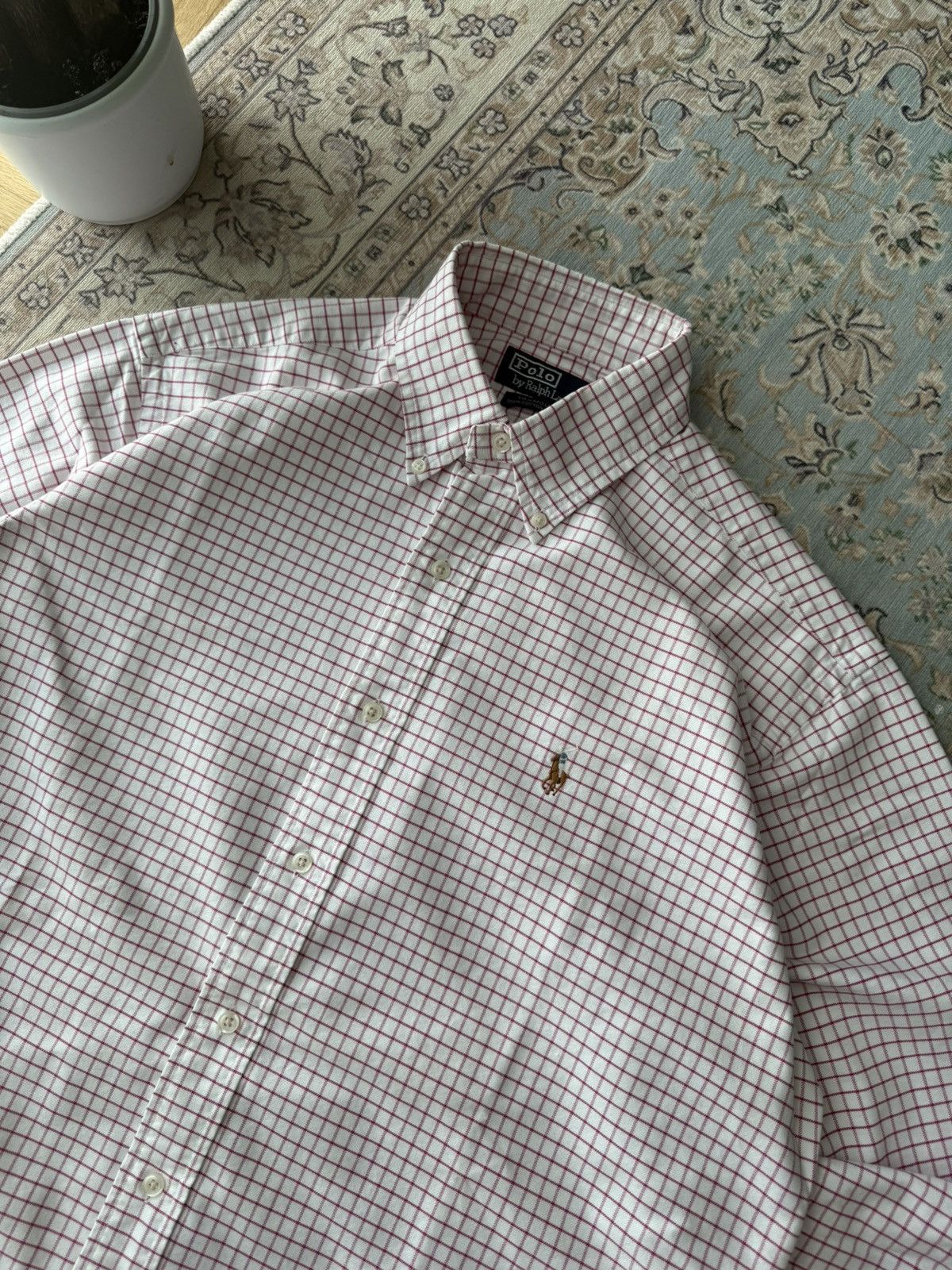 Polo Ralph Lauren Vintage Polo Ralph Lauren Oxford Check Shirt L/Oversized Fit Size US L / EU 52-54 / 3 - 4 Thumbnail