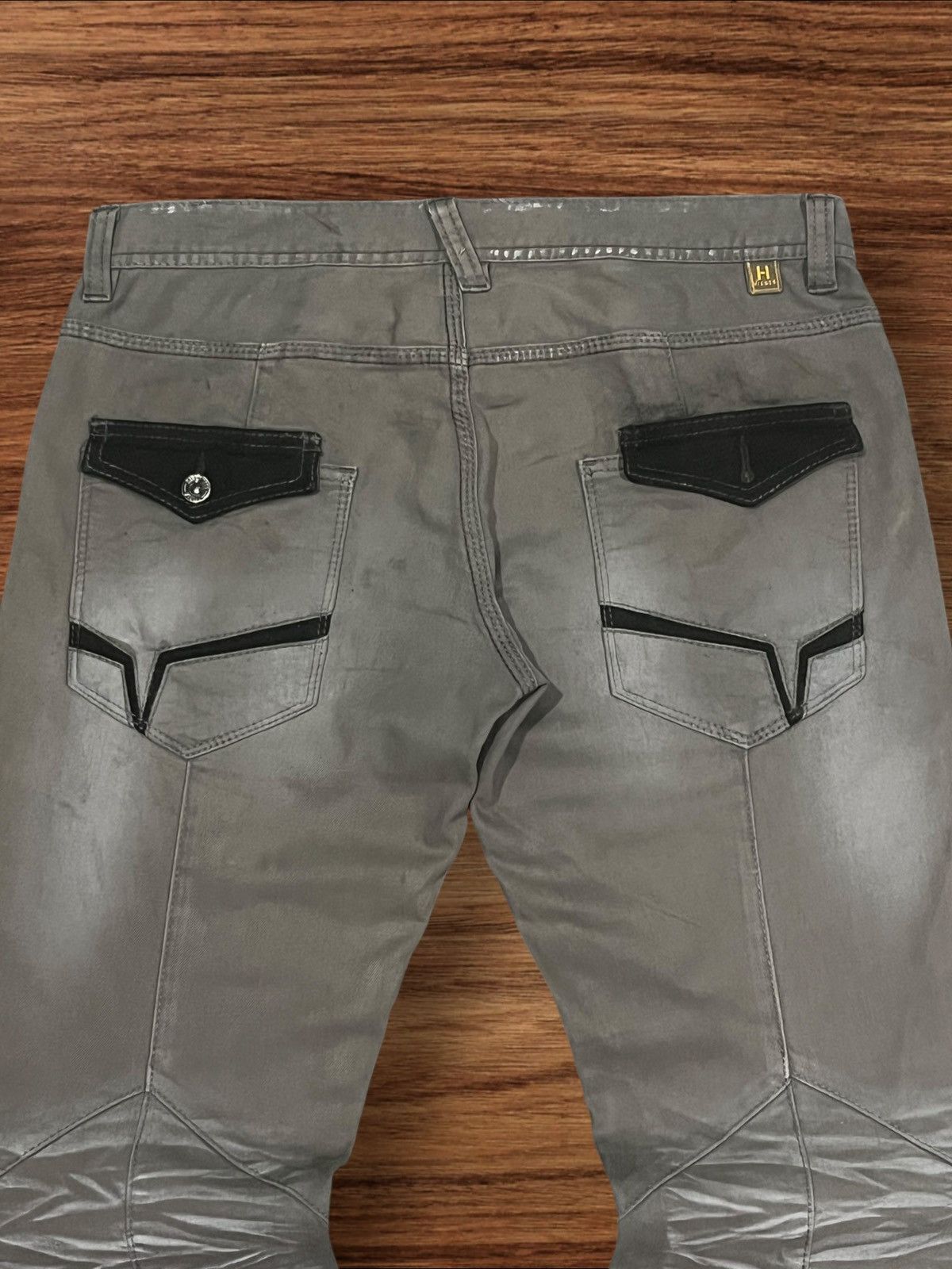 If Six Was Nine × Le Grande Bleu (L.G.B.) × Nicole Club Vintage Nicole Club Hideaways Clawmark Flare Style Pants Size US 34 / EU 50 - 7 Thumbnail