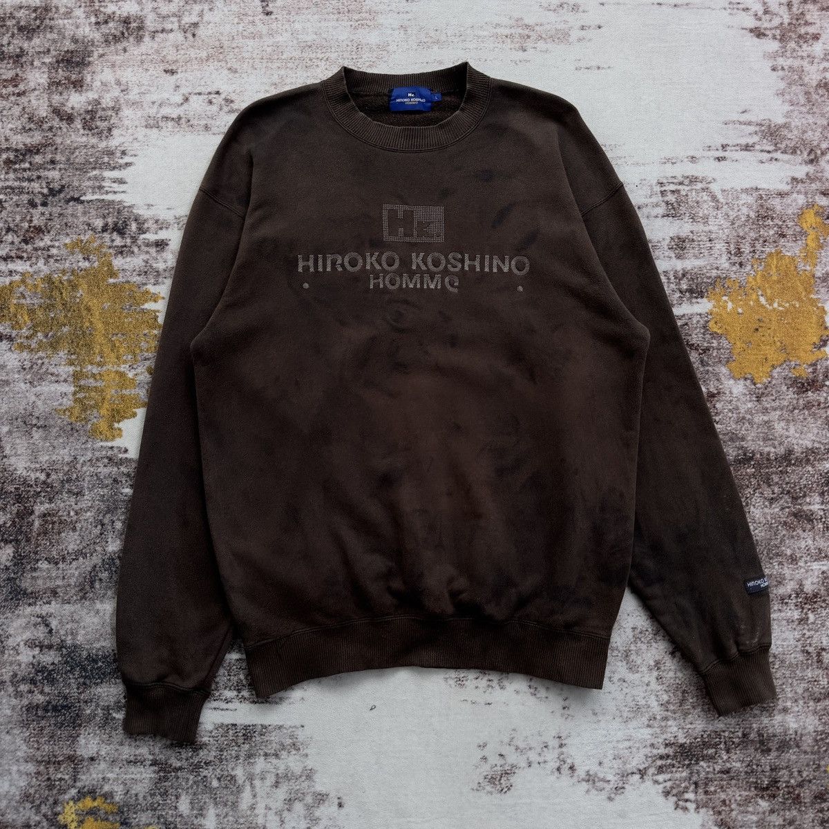 Hiroko Koshino Homme VINTAGE HIROKO KOSHINO HOMME EMBROIDERY LOGO TIE DYE Size US L / EU 52-54 / 3 - 2 Thumbnail