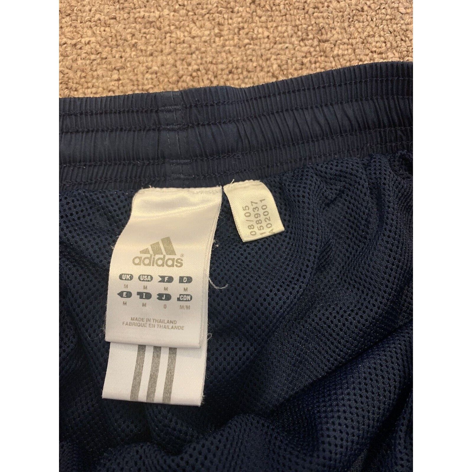 Adidas Adidas Track Pant Mens Size S Blue 3-Stripe Y2K Regular Fit Size US 29 - 5 Thumbnail