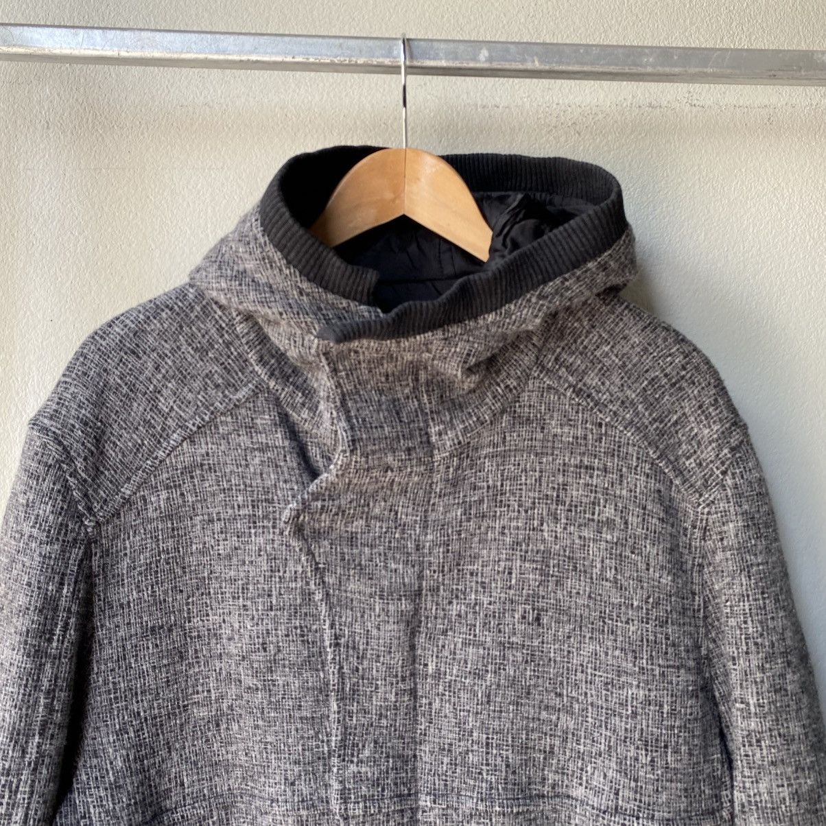 Emporio Armani EMPORIO ARMANI Grey Knit Hooded Coat Size S / US 4 / IT 40 - 15 Thumbnail