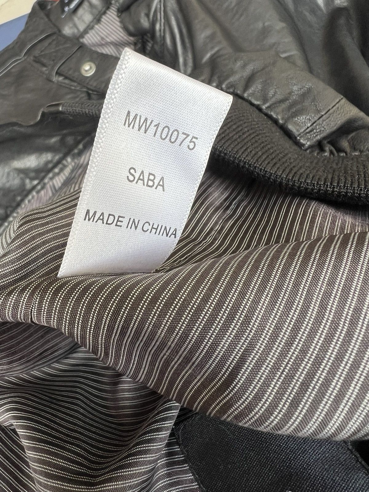 Saba Mens SABA MW10075 Lamb Leather Racer Jacket Size US S / EU 44-46 / 1 - 25 Thumbnail