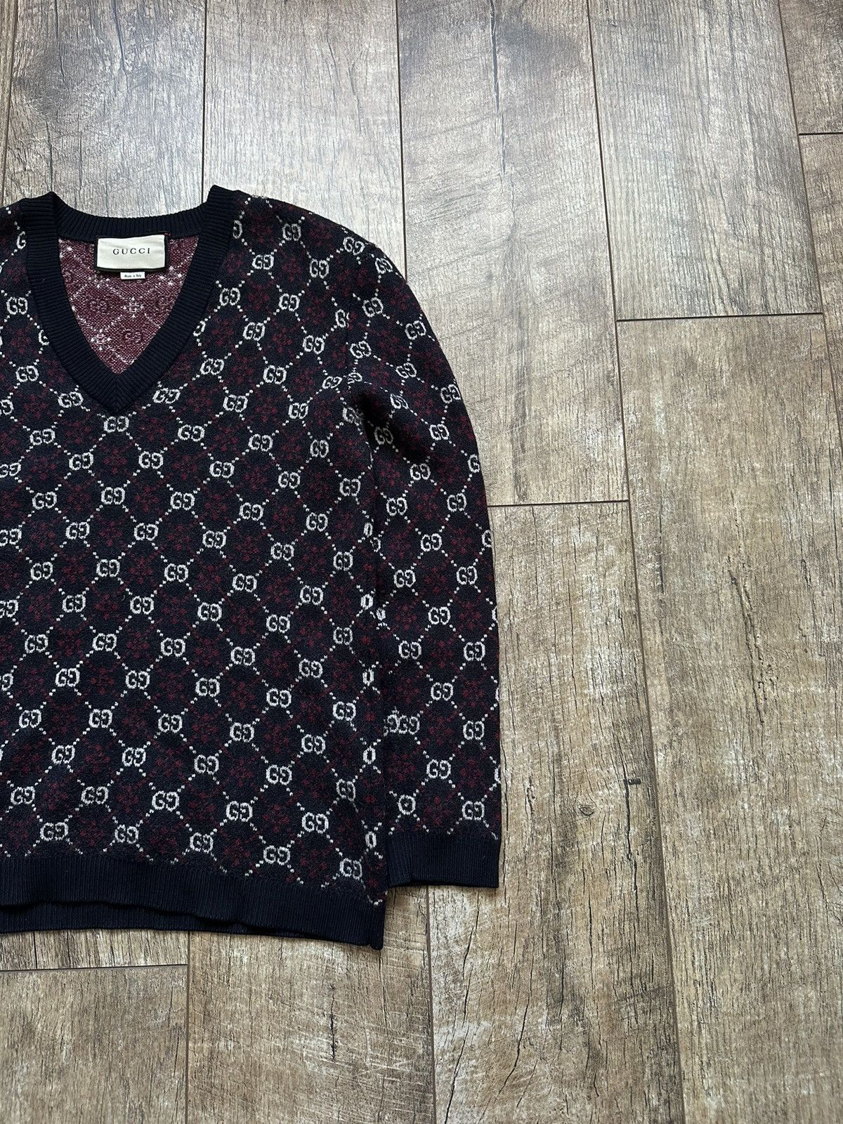 Gucci Gucci GG Knit Monogram Sweater Size US S / EU 44-46 / 1 - 4 Thumbnail