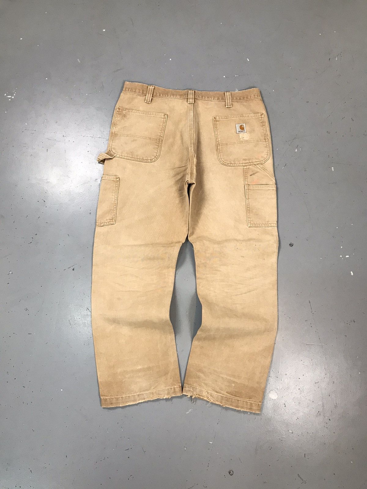 Carhartt × Vintage Vintage sunfade Carhartt b11 BRN double knee denim Size US 36 / EU 52 - 2 Thumbnail