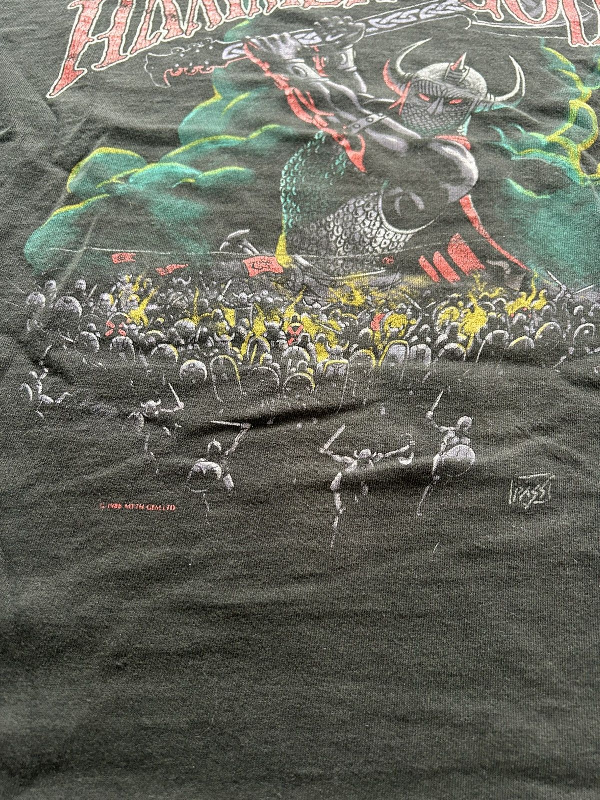 Led Zeppelin Vintage 1988 Led Zeppelin Hammer of the Gods Band Tee Size US XL / EU 56 / 4 - 3 Thumbnail