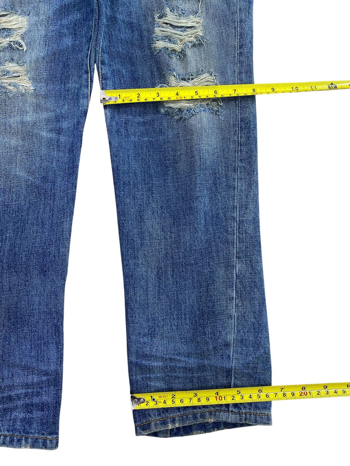 Antigua Antigua Brand Distressed Faded Style Straight Cut Jeans Size US 32 / EU 48 - 8 Thumbnail