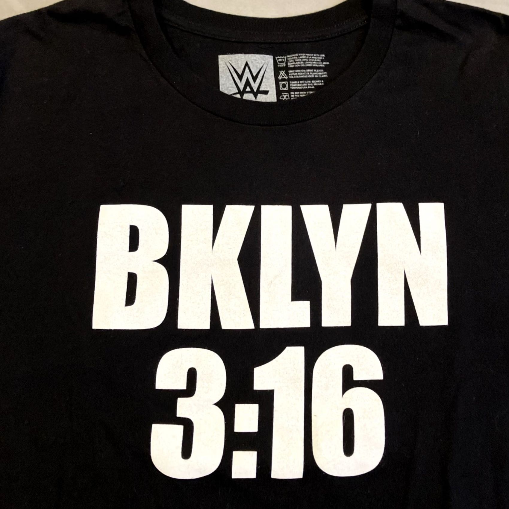 Vintage WWE T-Shirt Brooklyn 3:16 Stone Cold Steve Austin XL Black Short Sleeve Mens Graphic Print 90s Skull Wrestling Rare NWOT Authentic Size US XL / EU 56 / 4 - 2 Thumbnail