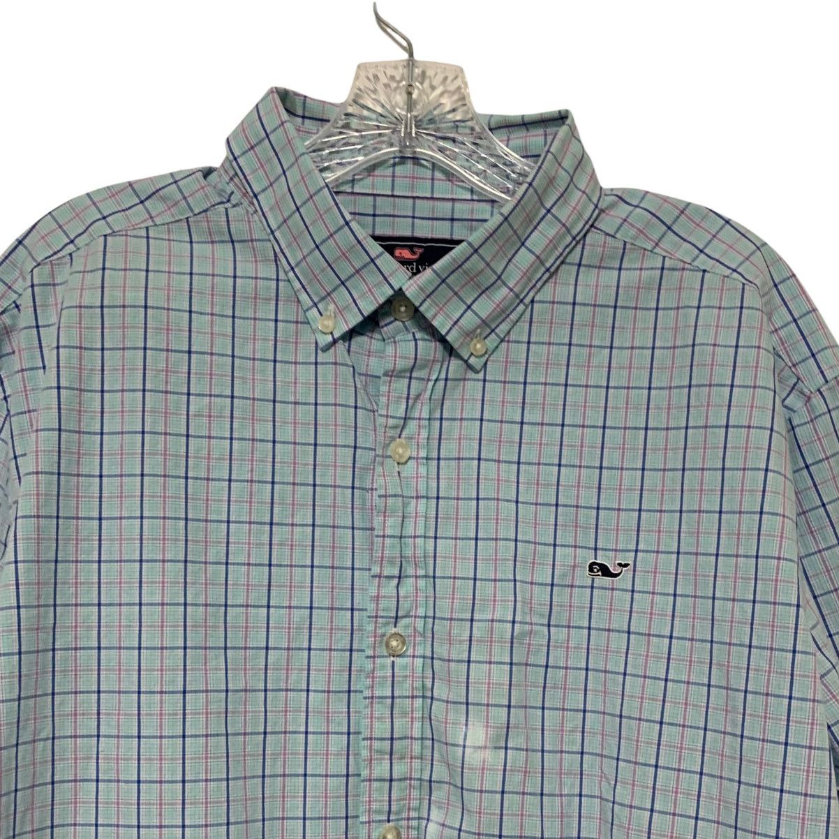 Vineyard Vines Vineyard Vines Whale Shirt Plaid Button Down XL Small Stains Size US XL / EU 56 / 4 - 1 Thumbnail