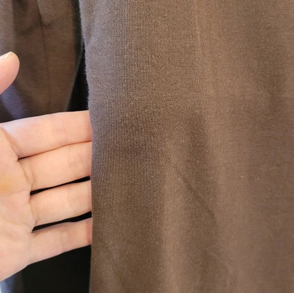 James Perse James Perse Standard Deep V Neck Brown Dress - Size 2 Size M / US 6-8 / IT 42-44 - 5 Thumbnail