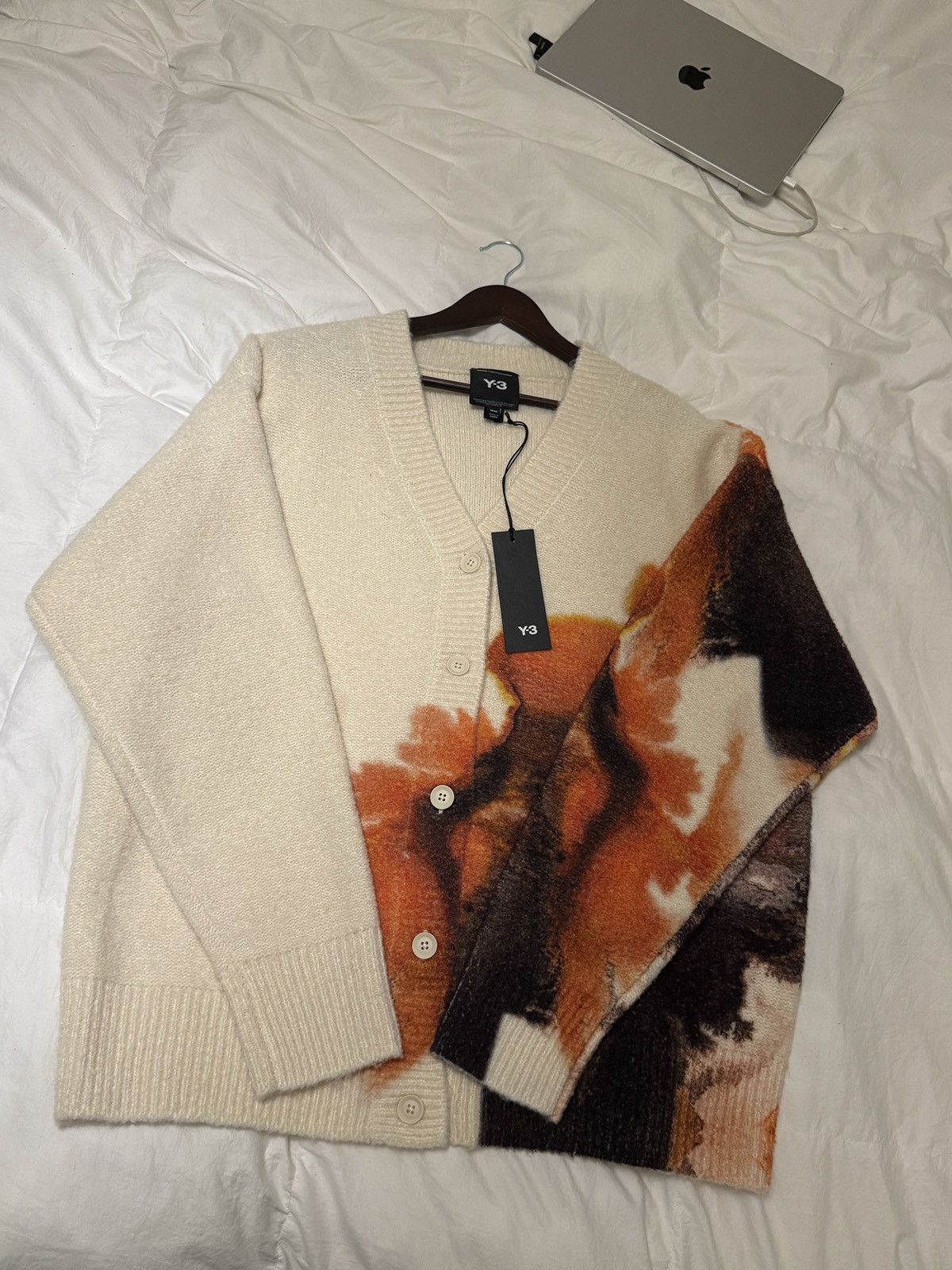 Adidas × Y-3 rare Y-3 x adidas Graphic Knit Cardigan Size US M / EU 48-50 / 2 - 1 Thumbnail