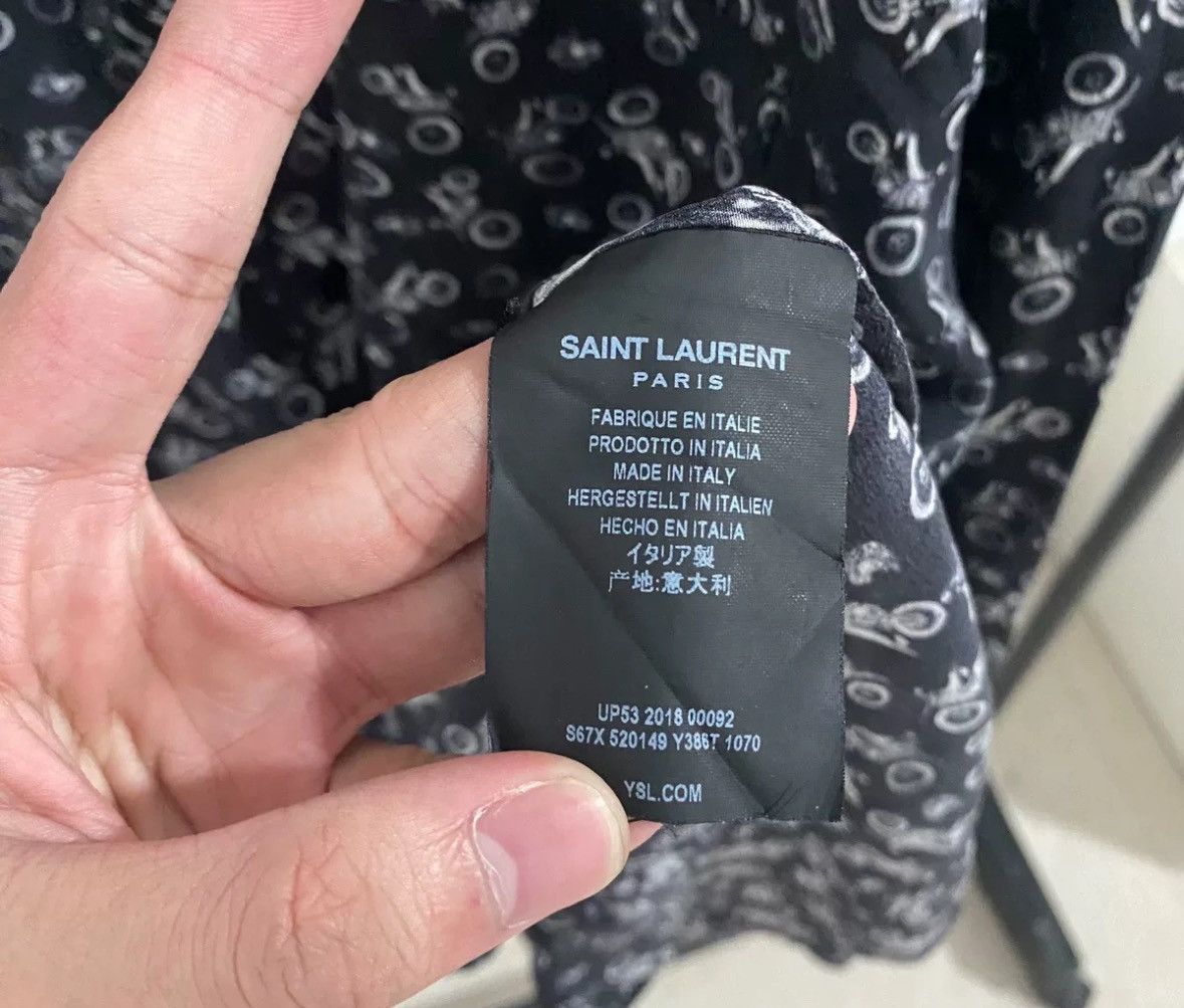 Saint Laurent Paris × Yves Saint Laurent Saint Laurent slp18FW motorcycle shirt2412-Nextarrow Size US S / EU 44-46 / 1 - 6 Thumbnail