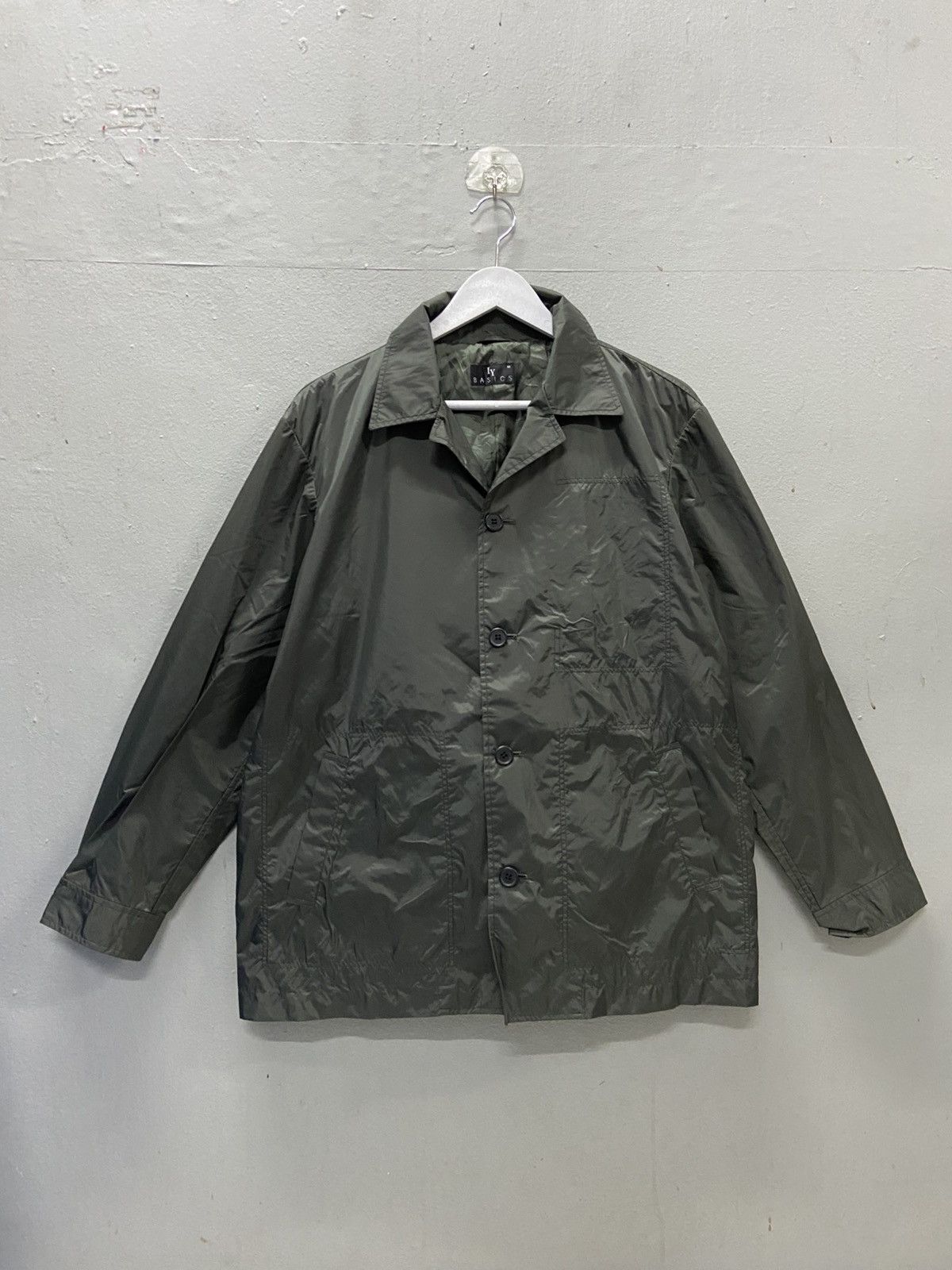 Issey Miyake IY BASICS BY ISSEY MIYAKE BUTTON UP NYLON JACKET Size US M / EU 48-50 / 2 - 1 Thumbnail