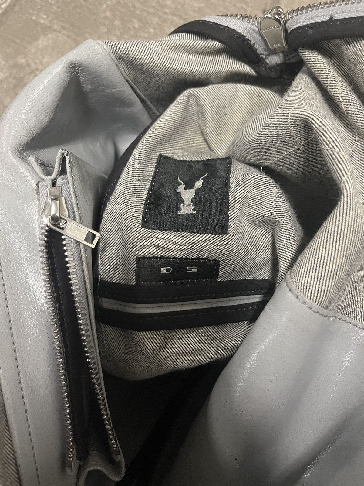 Rick Owens Drkshdw 2016 Rick Owens DRKSHDW Coated Canvas Bucket Shoulder Bag 🪣 Size ONE SIZE - 9 Thumbnail