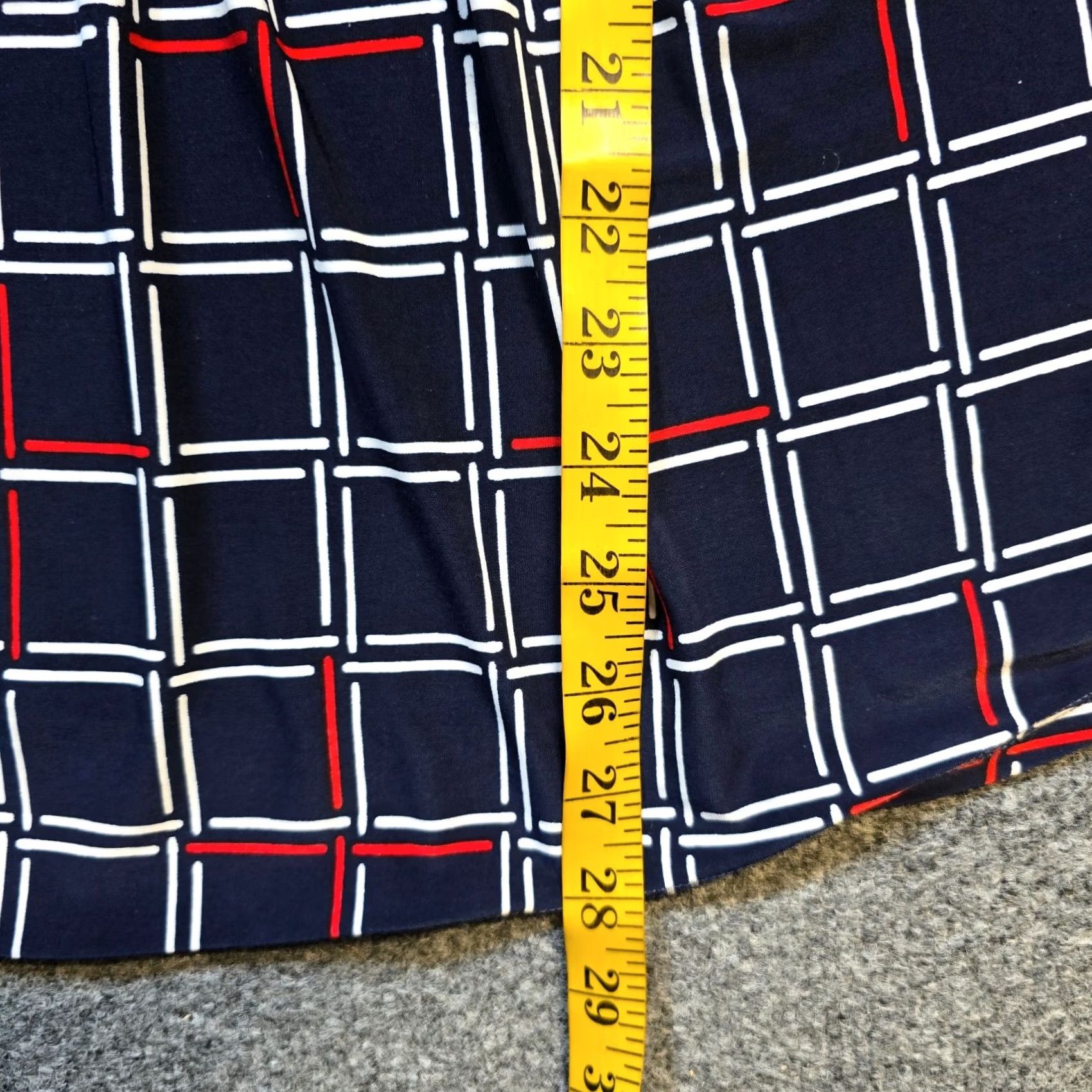 Vintage Cocomo Top Womens 1X Blue Size Plaid Short Sleeve Stretchy Slinky Casual Career Size XL / US 12-14 / IT 48-50 - 6 Thumbnail