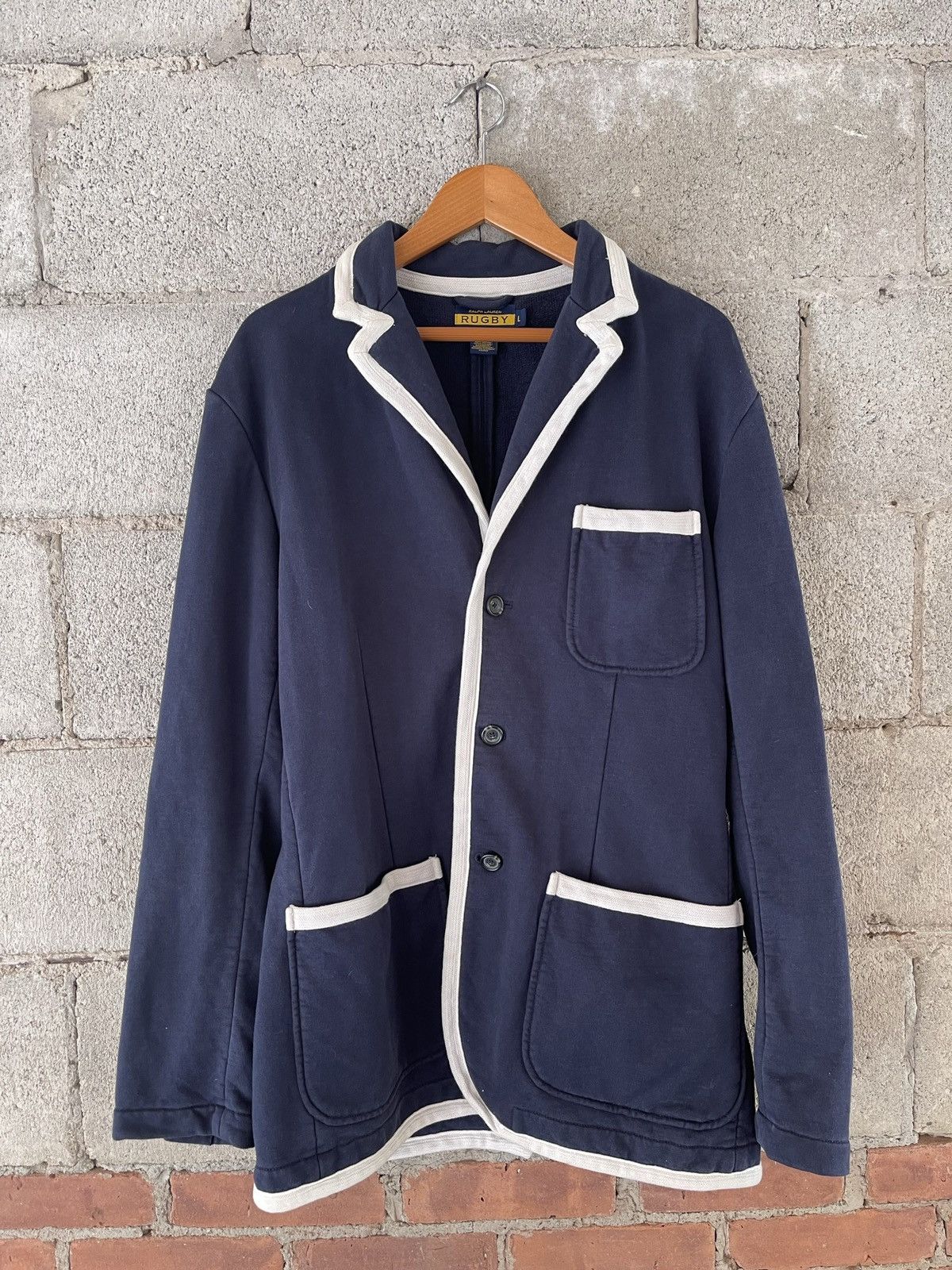 RL Rugby Piped Blazer L