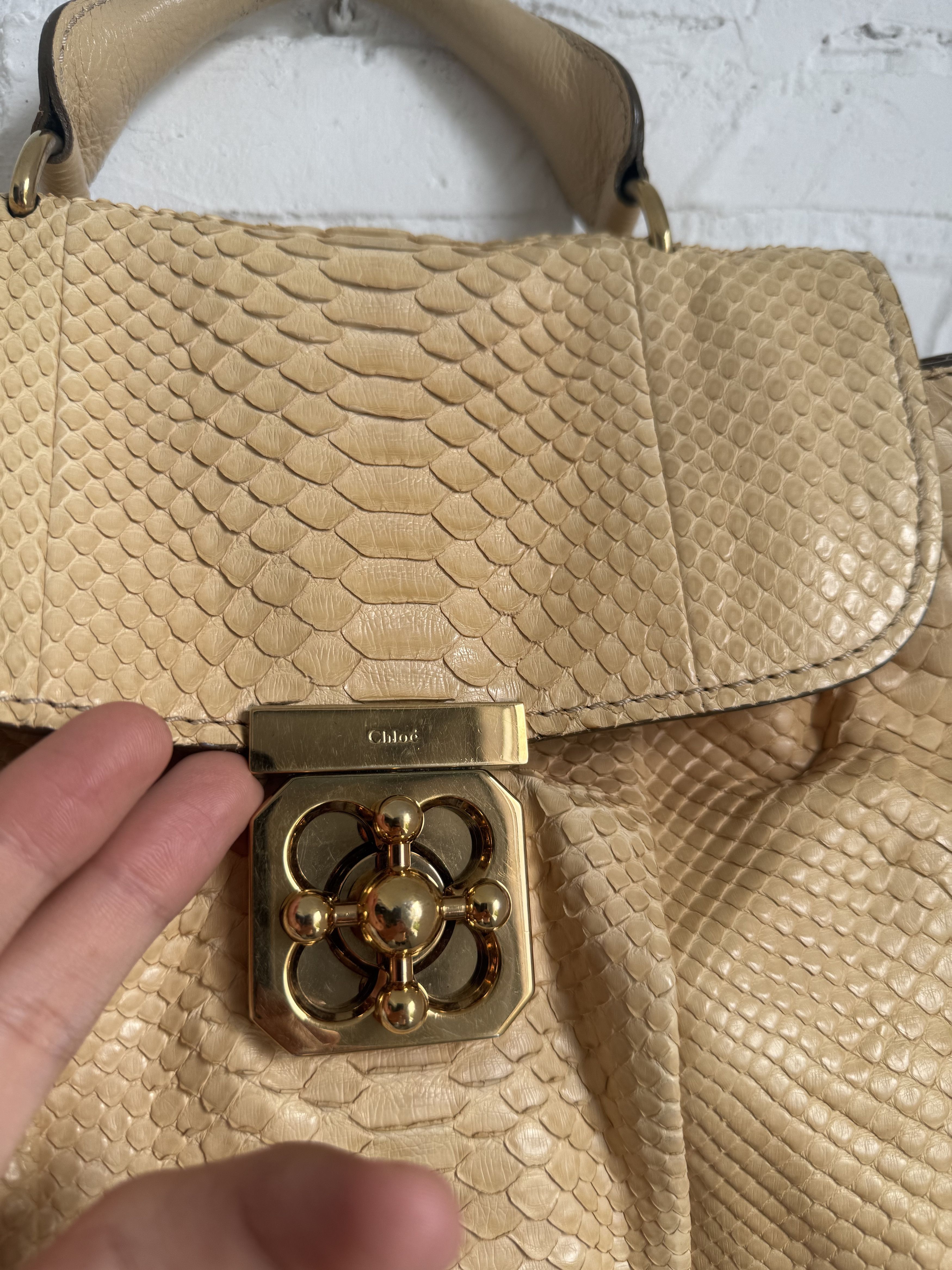 Chloe Chloe elsie python leather shoulder bag Size ONE SIZE - 2 Thumbnail
