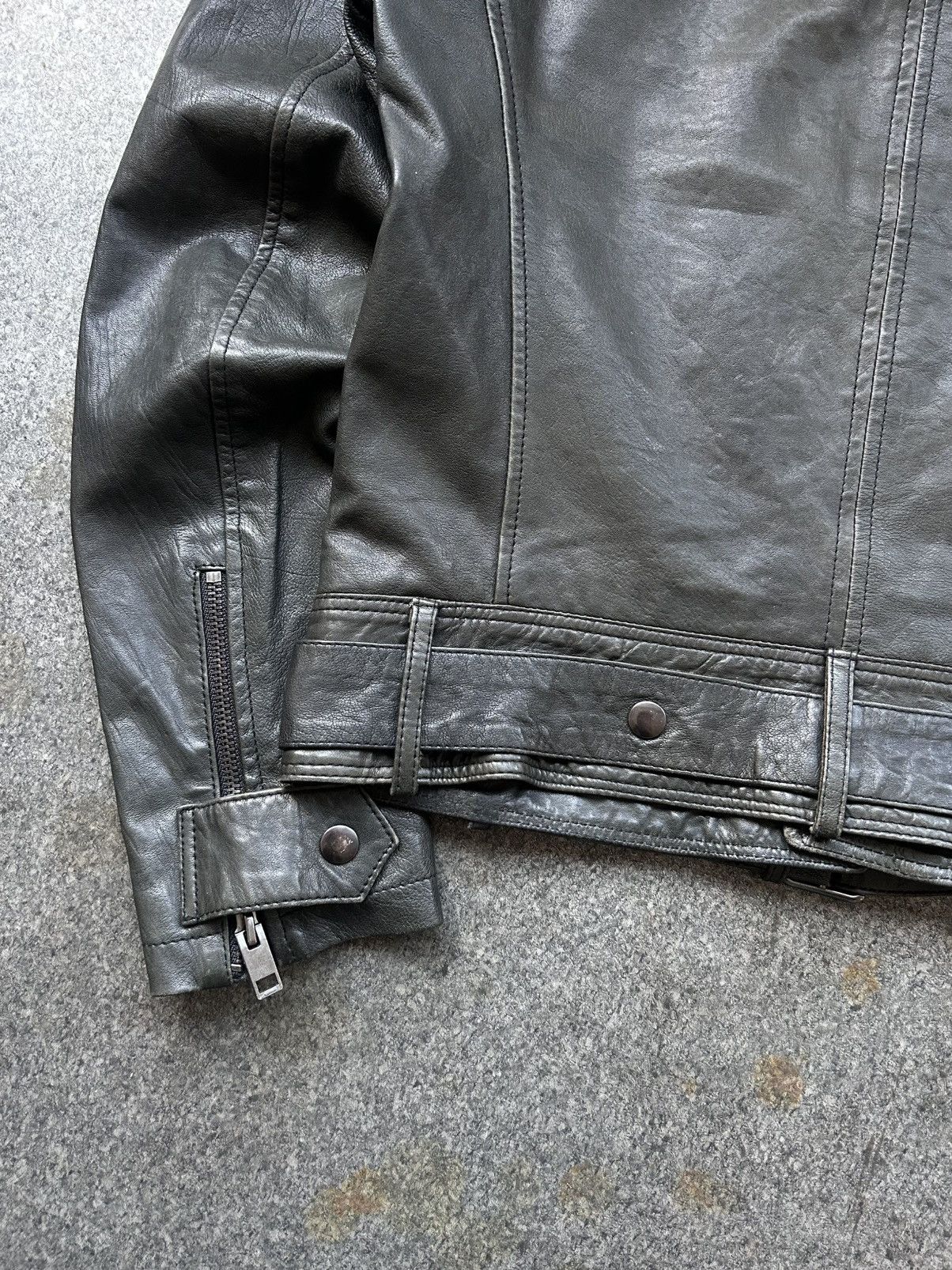 Diesel Vintage Diesel Avantgarde Leather Biker Jacket Size S / US 4 / IT 40 - 8 Thumbnail