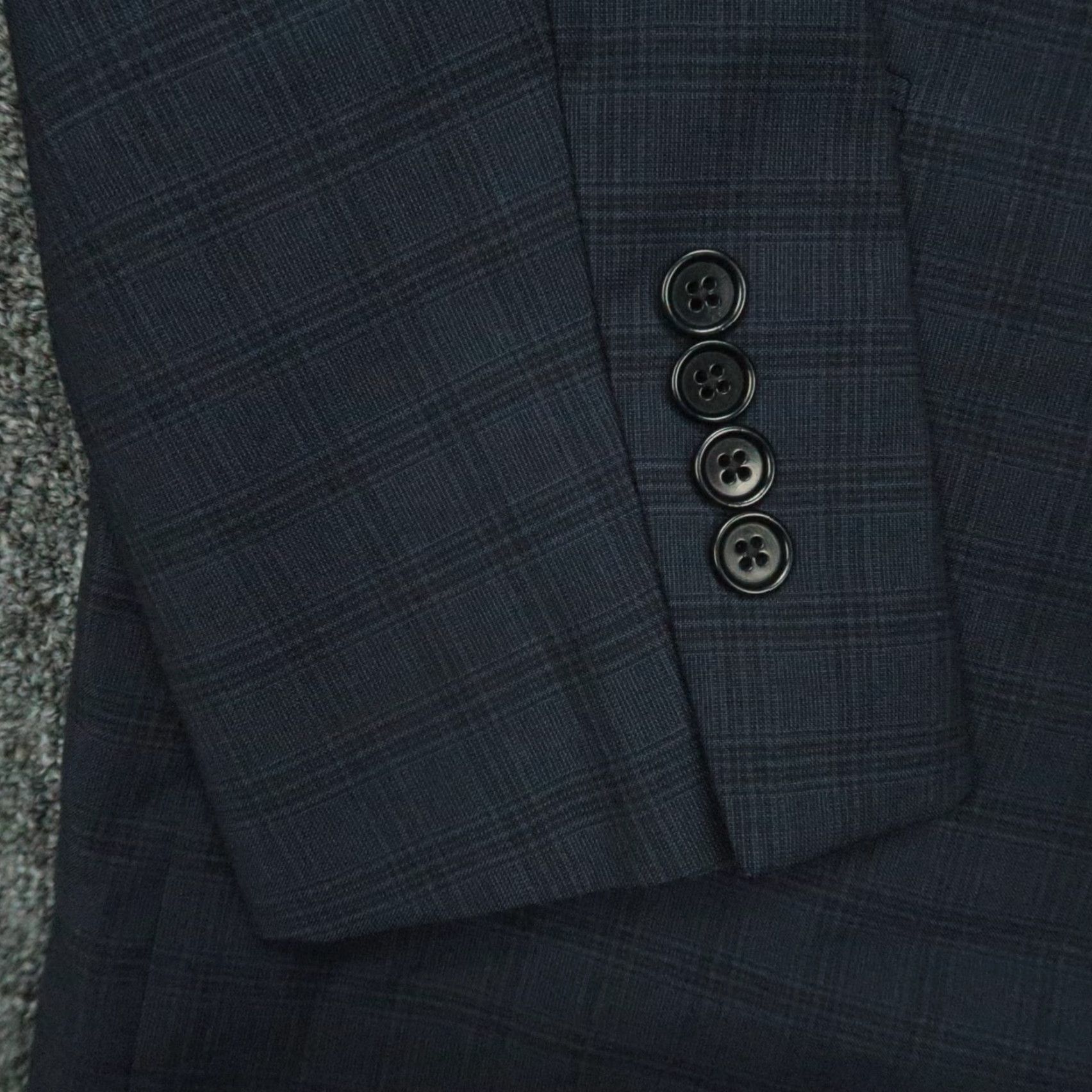Brooks Brothers Brooks Brothers Blazer Mens 42L Blue Plaid Regent Fit Tollegno Wool Sport Coat Size 42R - 4 Thumbnail