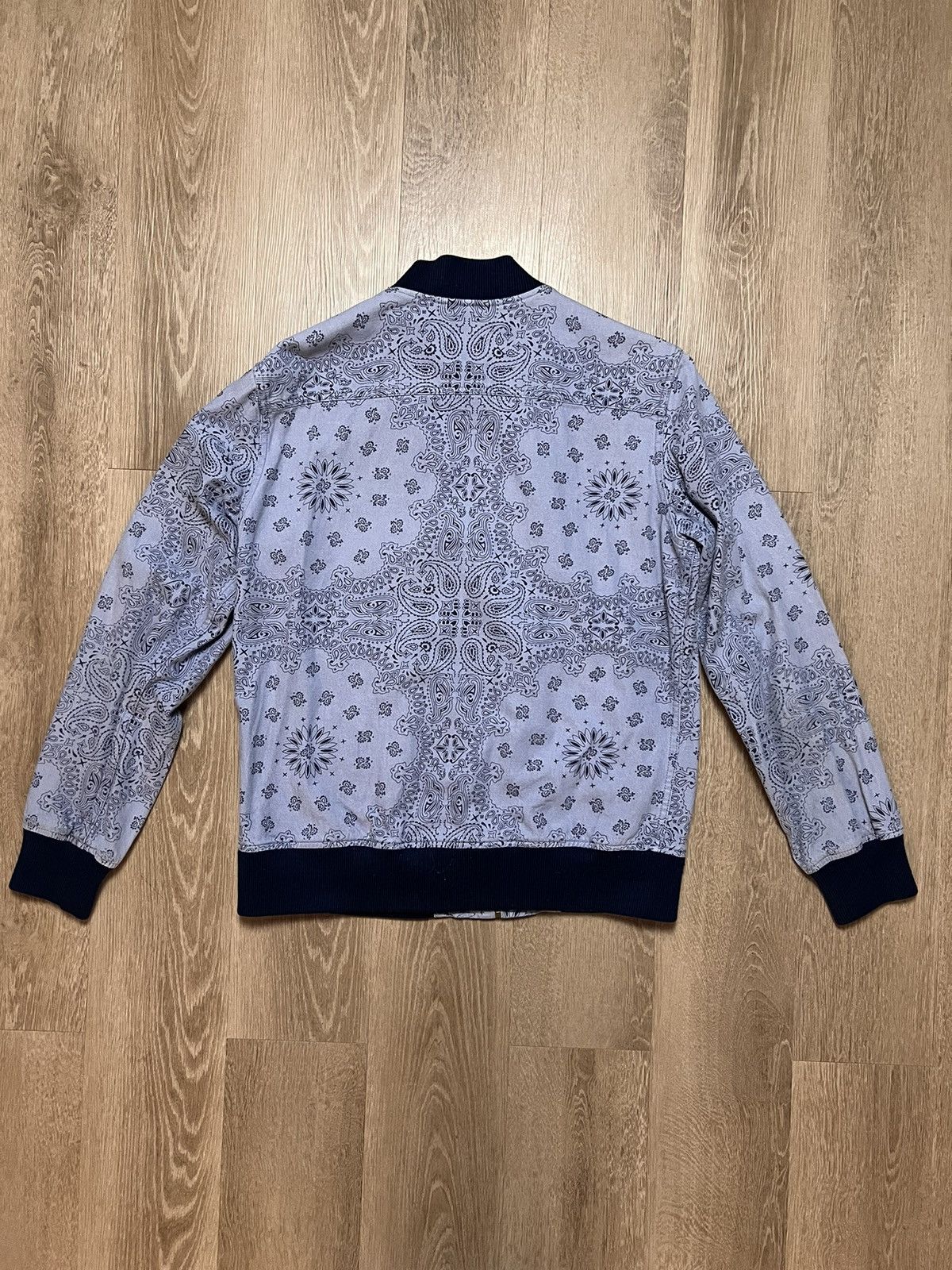 Supreme SS13 Supreme Paisley Denim Campus Bomber Size US M / EU 48-50 / 2 - 2 Thumbnail