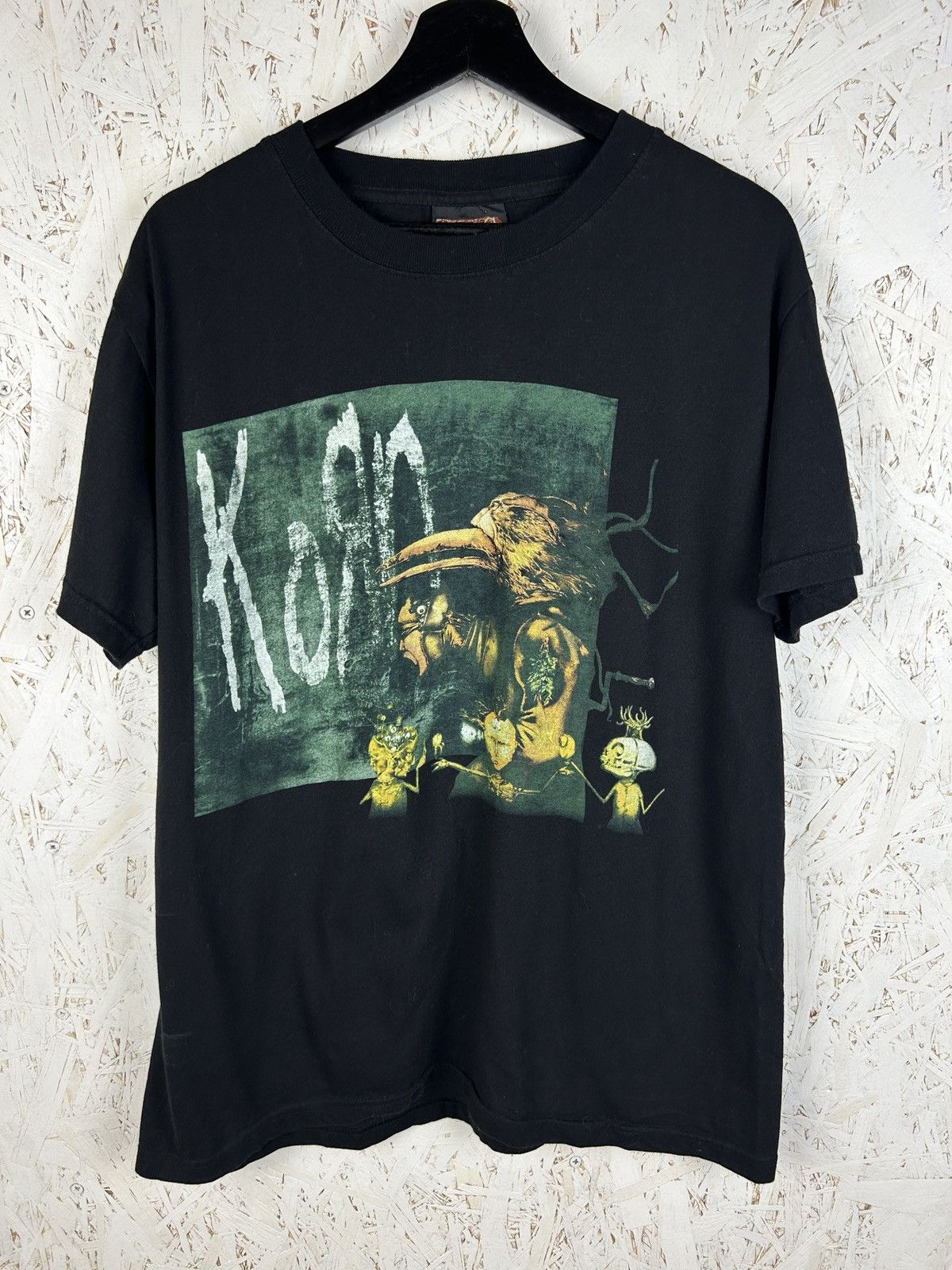 Band Tees 90s Korn Untitled Boot Metal Rock T-Shirt Black L Size US L / EU 52-54 / 3 - 1 Thumbnail