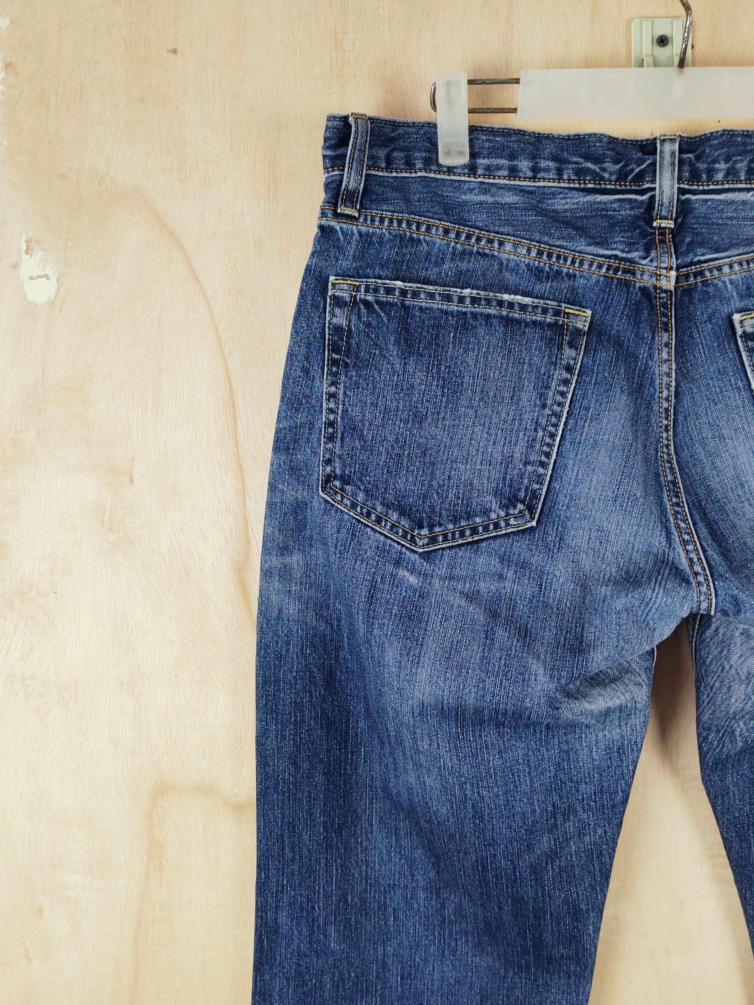 Japanese Brand Uniqlo Blue Distressed Ripped Jeans #S2648 Size US 34 / EU 50 - 9 Thumbnail