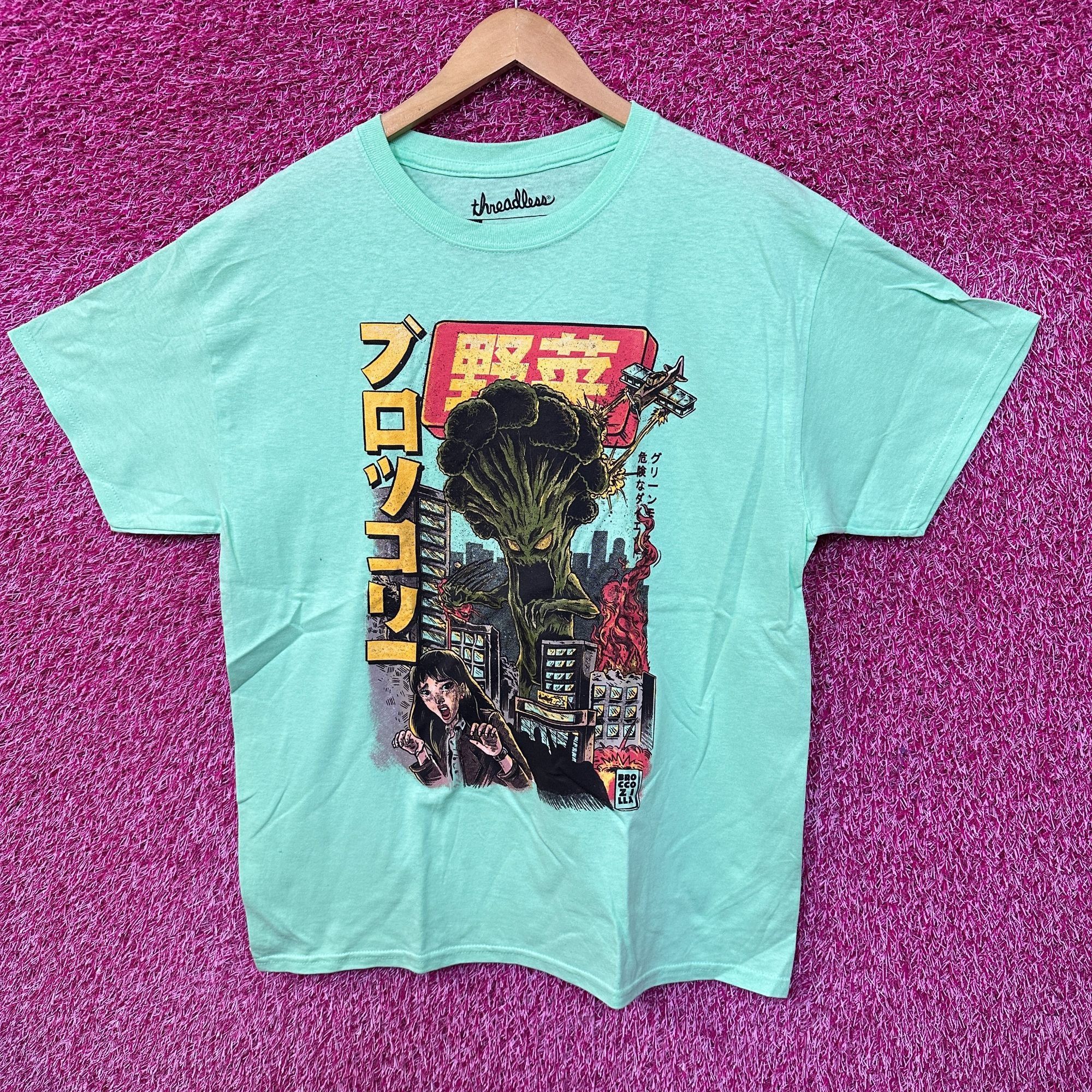 Threadless The Broccozilla Kaiju Anime Pop Art Threadless Tee L Size US L / EU 52-54 / 3 - 1 Thumbnail