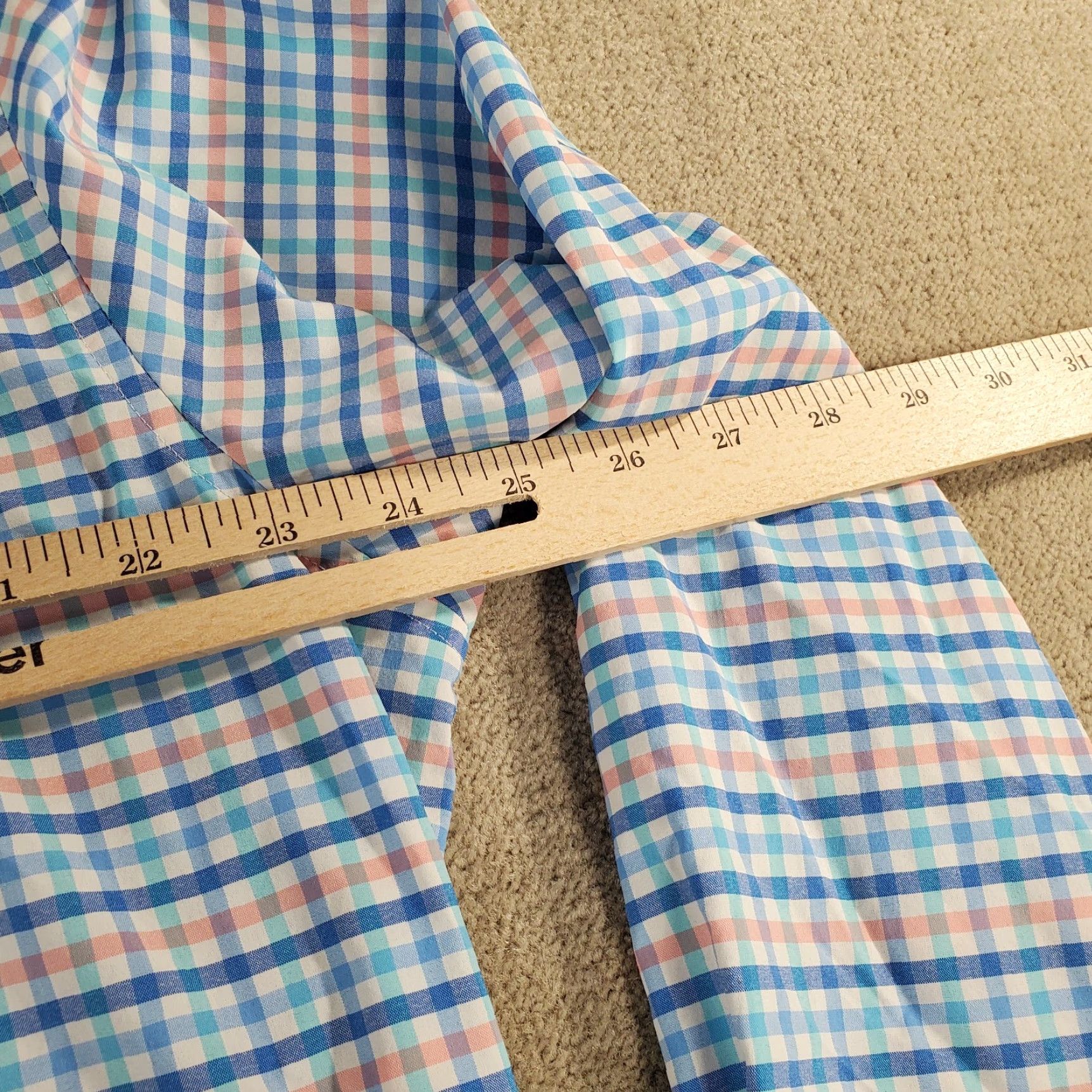 Vineyard Vines Vineyard Vines Button-Up Shirt Mens L White Blue Plaid Check Long Sleeve Collared Classic Fit Size US L / EU 52-54 / 3 - 6 Thumbnail