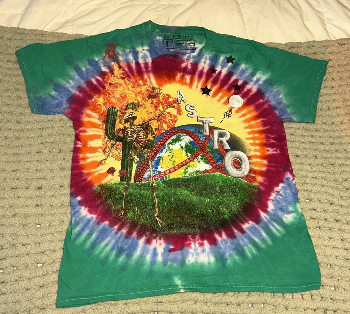 Travis Scott Astroworld T Shirt Size US L / EU 52-54 / 3 - 1 Thumbnail