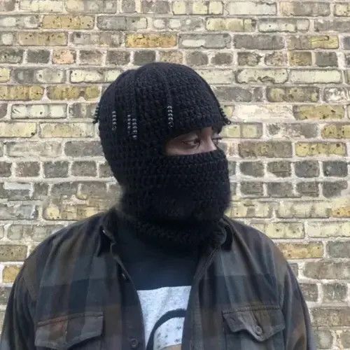 VIBE Knit Balaclavas Black Tass Beanies Hat Size ONE SIZE - 4 Thumbnail