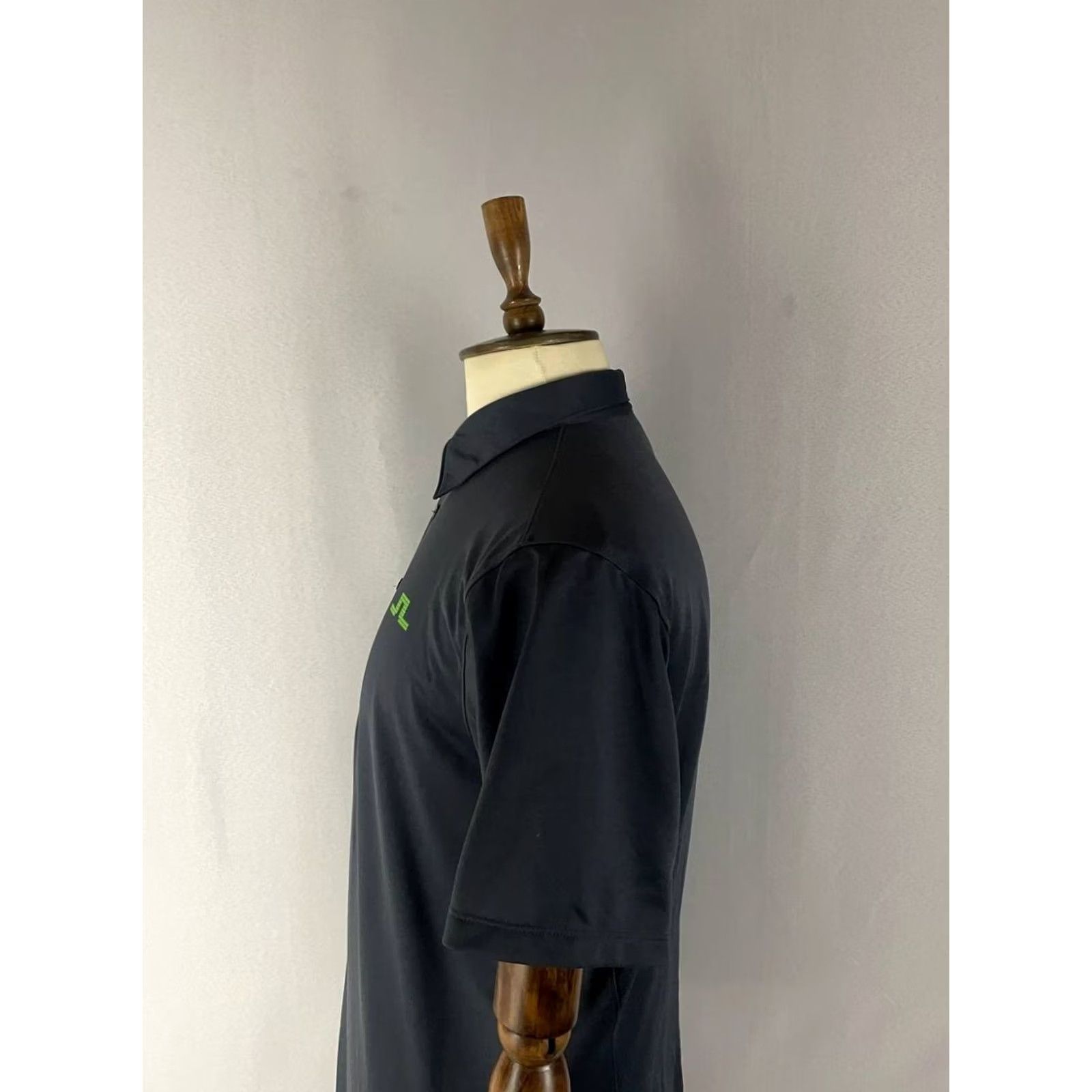 J.Lindeberg J.Lindeberg Golf Polo Shirt XL Gray Polyester Short Sleeve Shirt Men Regular Slimming Pockets Logo Pattern Solid Sports Classic Modern Size US XL / EU 56 / 4 - 6 Thumbnail
