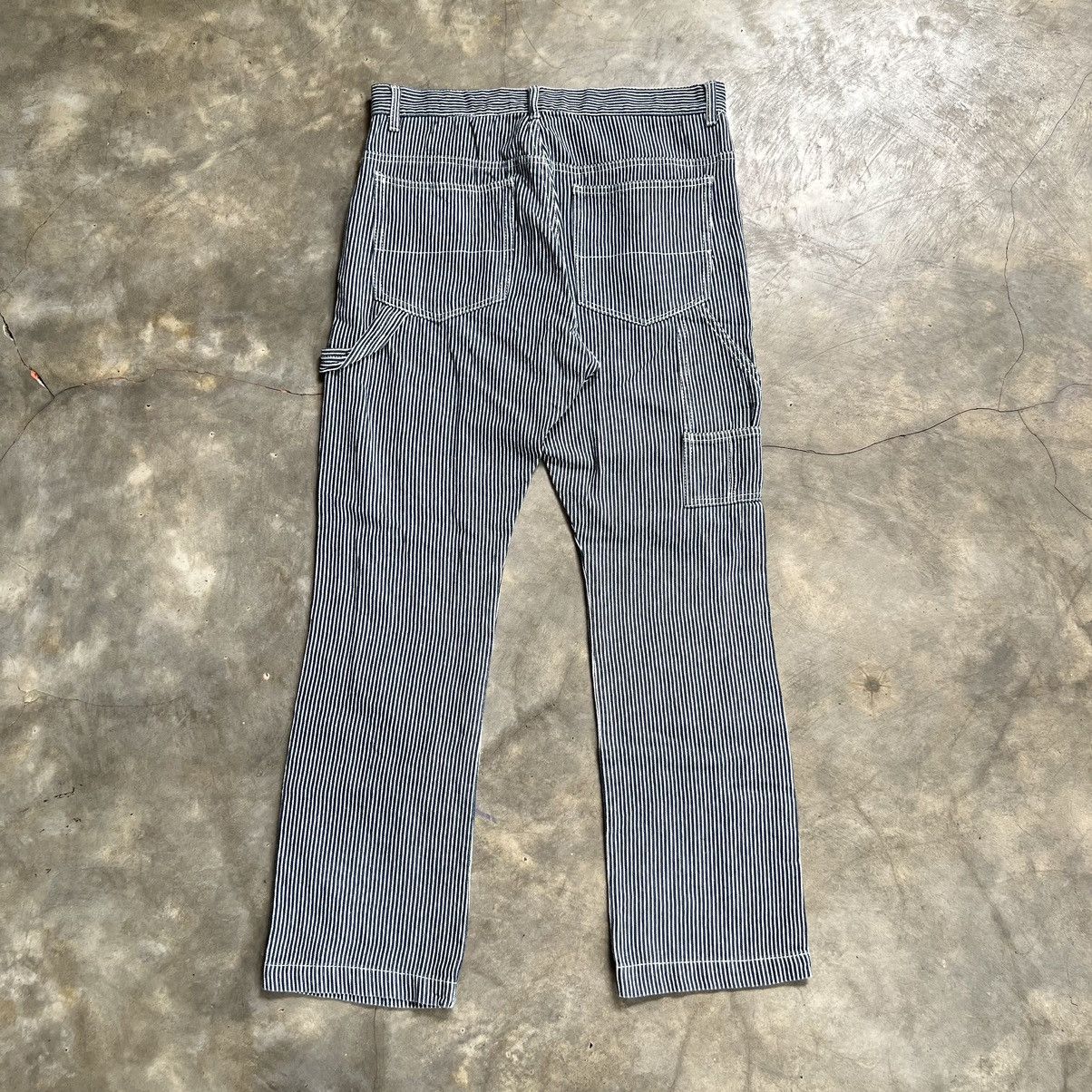 Japanese Brand 2000s Hickory Stripe Sugar Cane Style Carpenter Pants Size US 33 - 1 Thumbnail