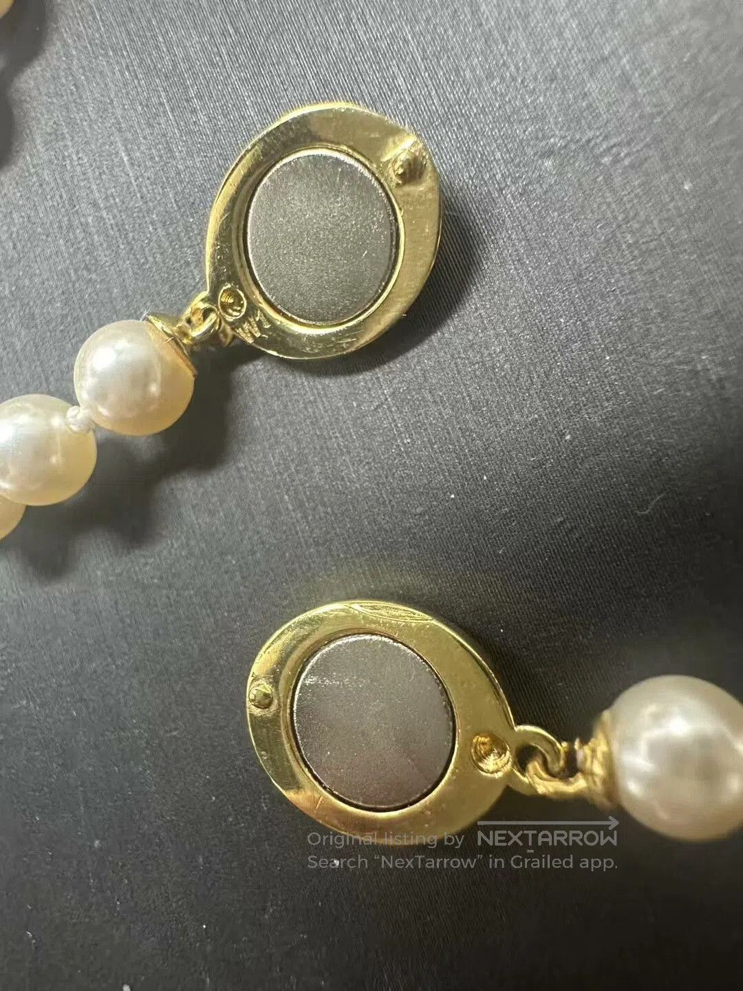 Vivienne Westwood vivienne westwood pearl necklace with enamel clasp. Size ONE SIZE - 4 Thumbnail