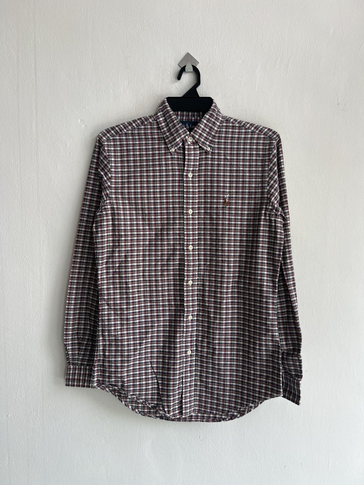 Polo Ralph Lauren Polo Ralph Lauren Custom Fit Gingham Plaid Oxford Shirt Size US XS / EU 42 / 0 - 2 Thumbnail